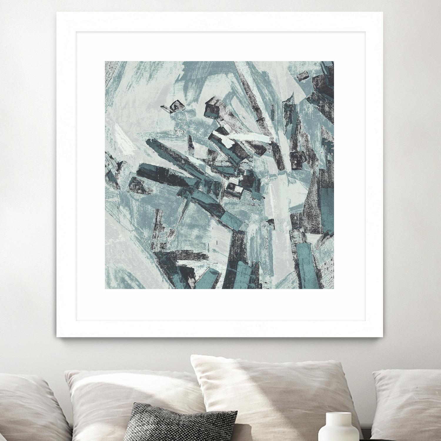Sword Fight II by Daleno Art on GIANT ART - blue abstract abstrait