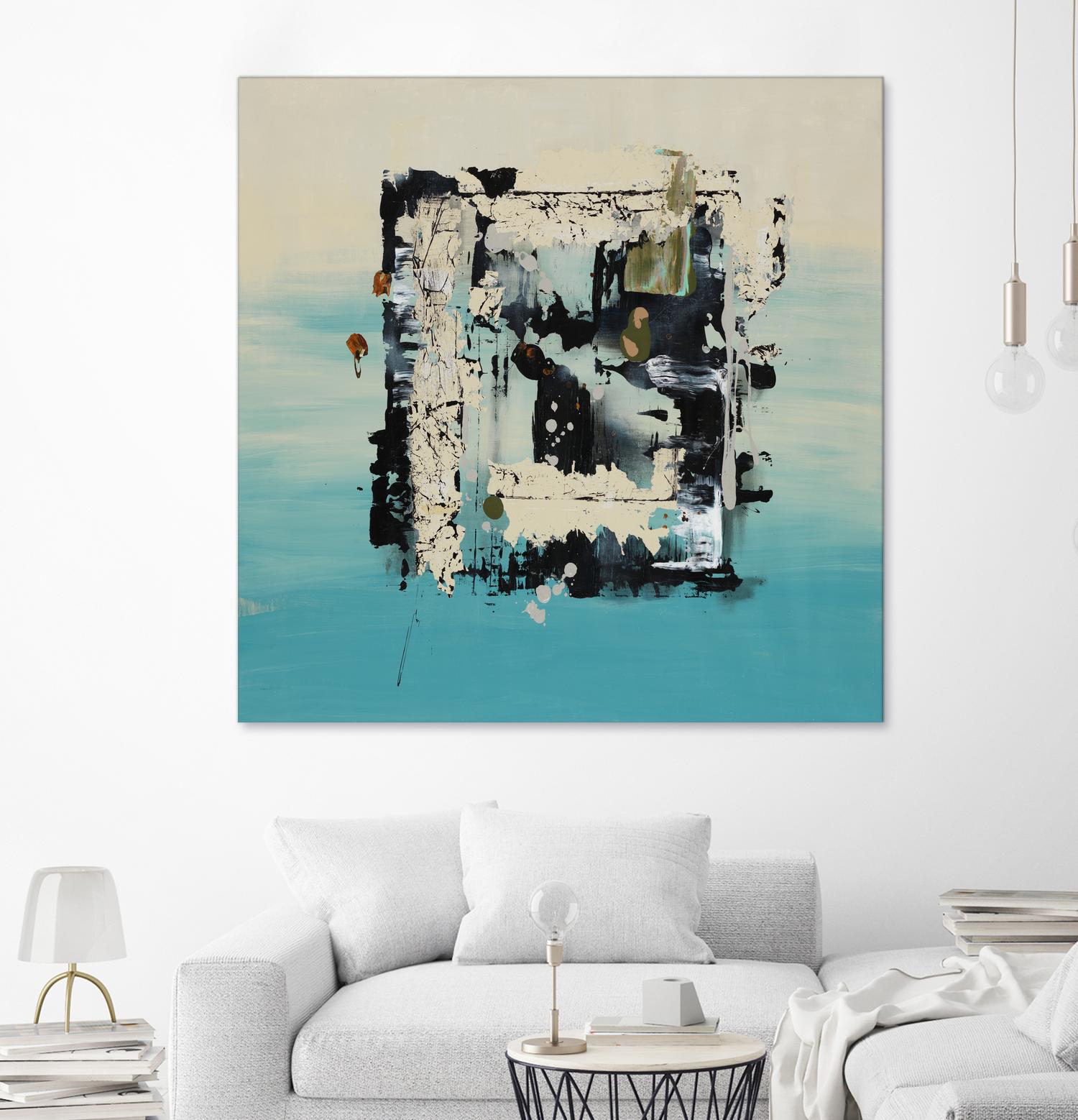 Get On The Floor by Daleno Art on GIANT ART - green abstract khaki