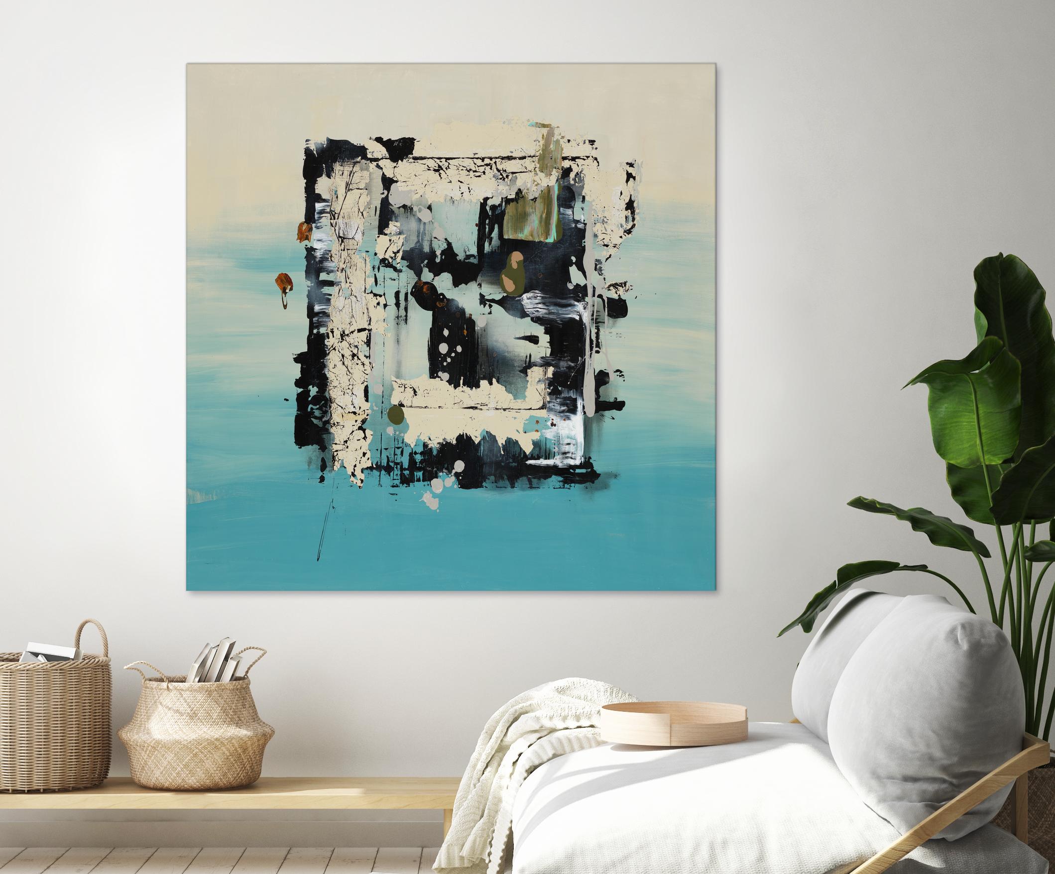 Get On The Floor by Daleno Art on GIANT ART - green abstract khaki