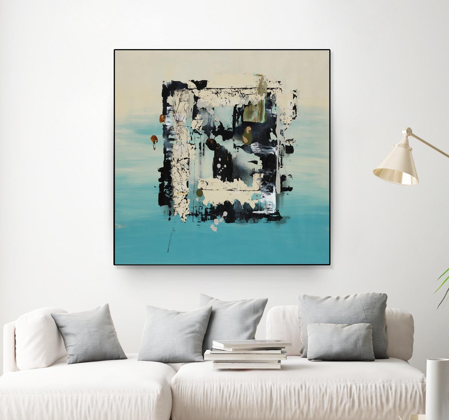 Get On The Floor by Daleno Art on GIANT ART - green abstract khaki