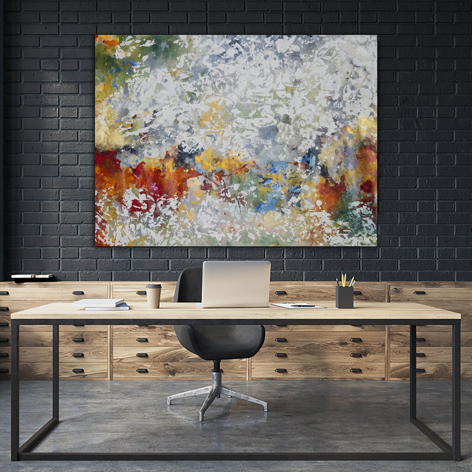 Cayenne by Daleno Art on GIANT ART - red abstract