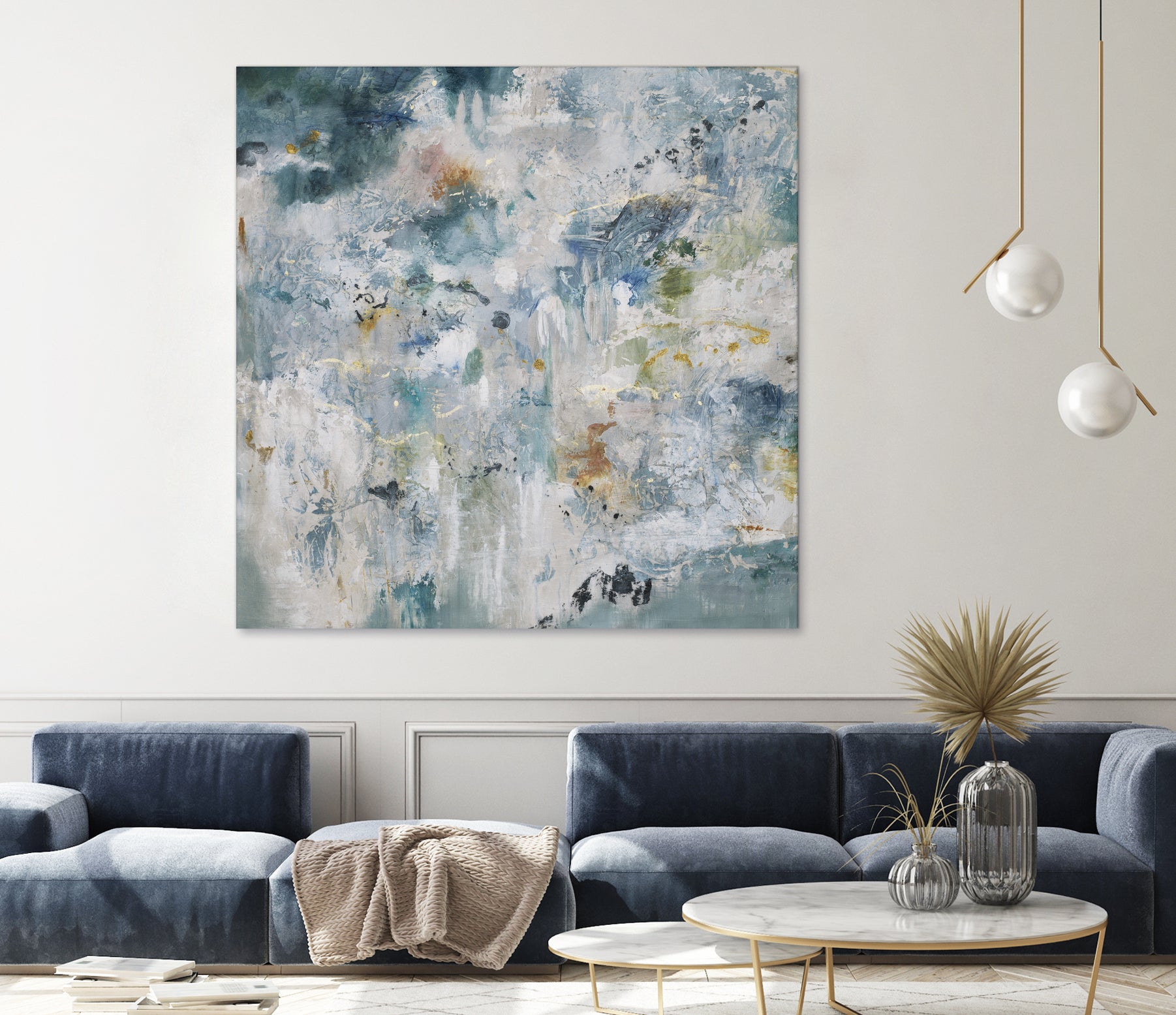 Back Up by Daleno Art on GIANT ART - blue abstract