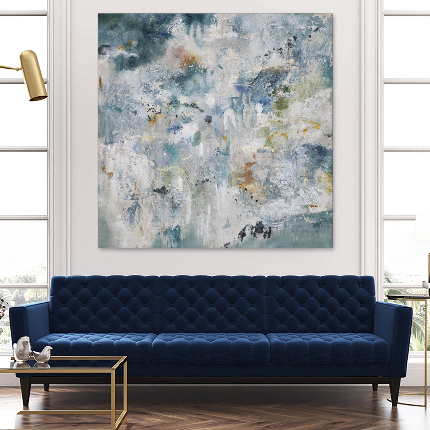 Back Up by Daleno Art on GIANT ART - blue abstract