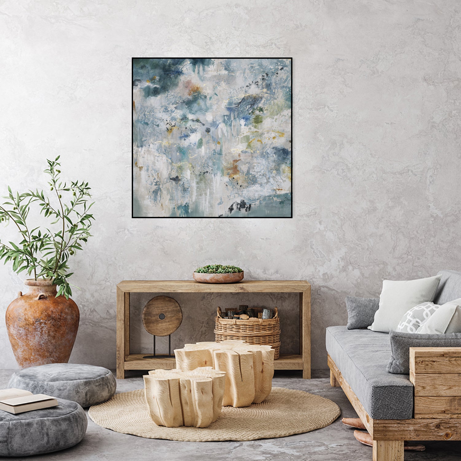 Back Up by Daleno Art on GIANT ART - blue abstract