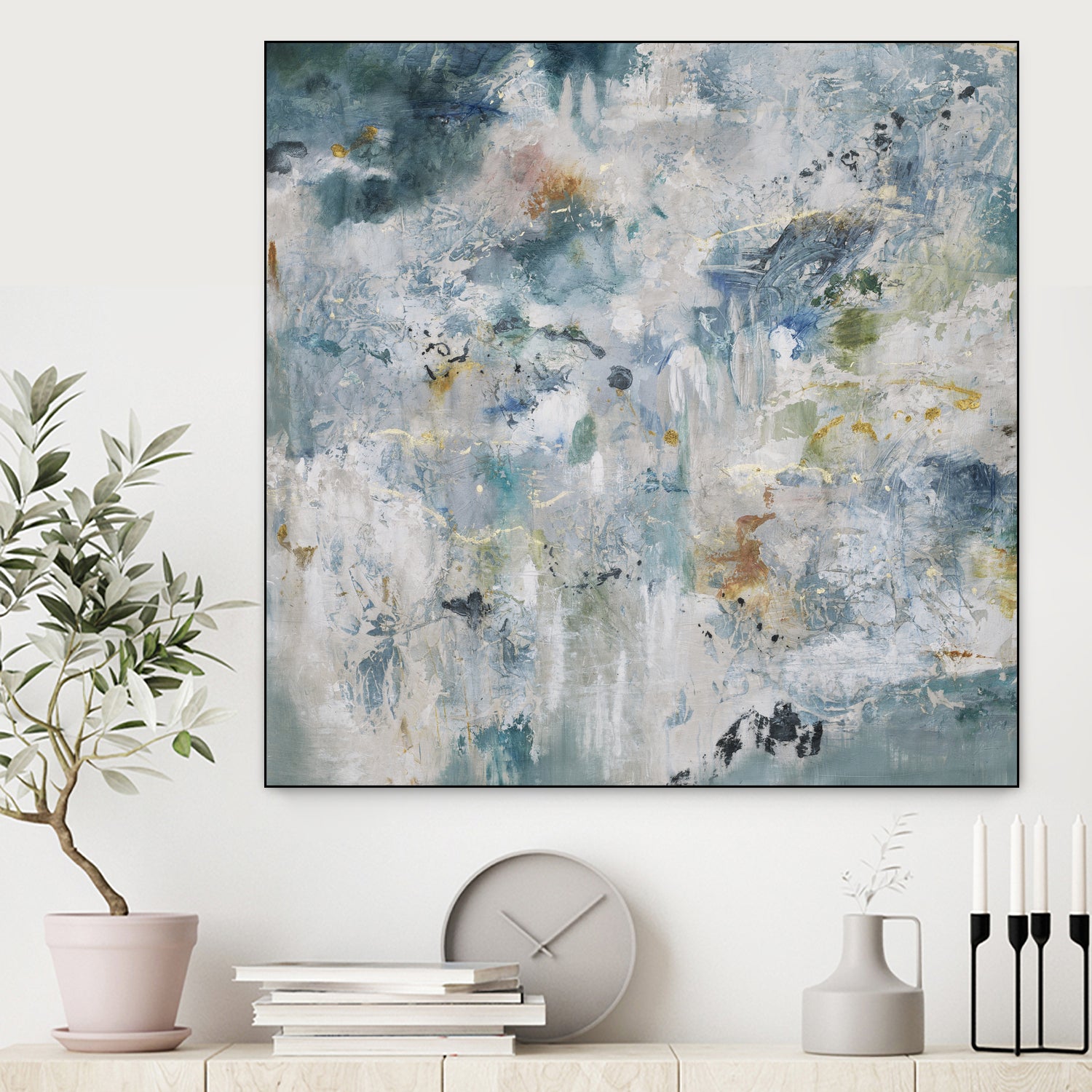 Back Up by Daleno Art on GIANT ART - blue abstract