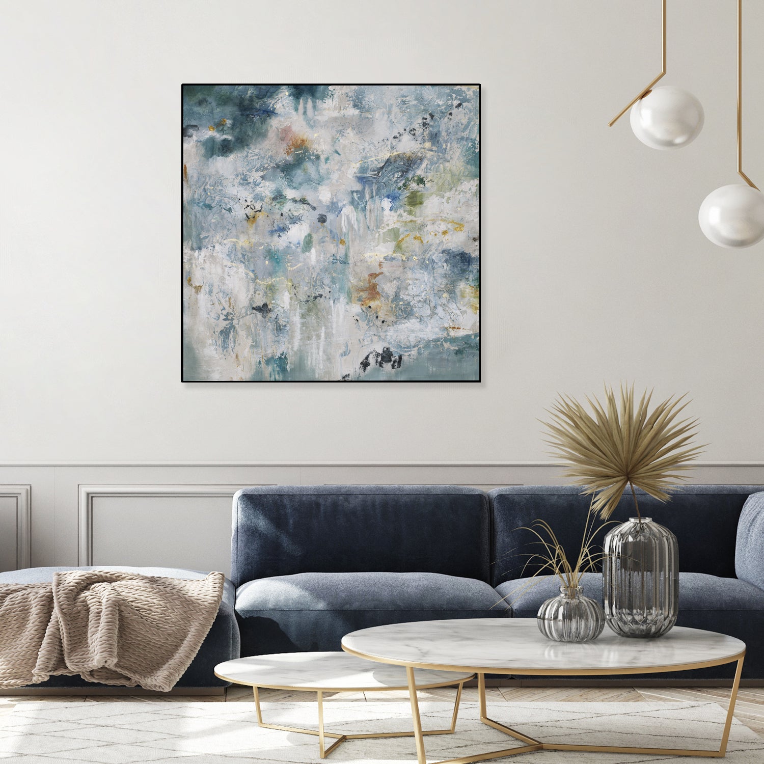 Back Up by Daleno Art on GIANT ART - blue abstract