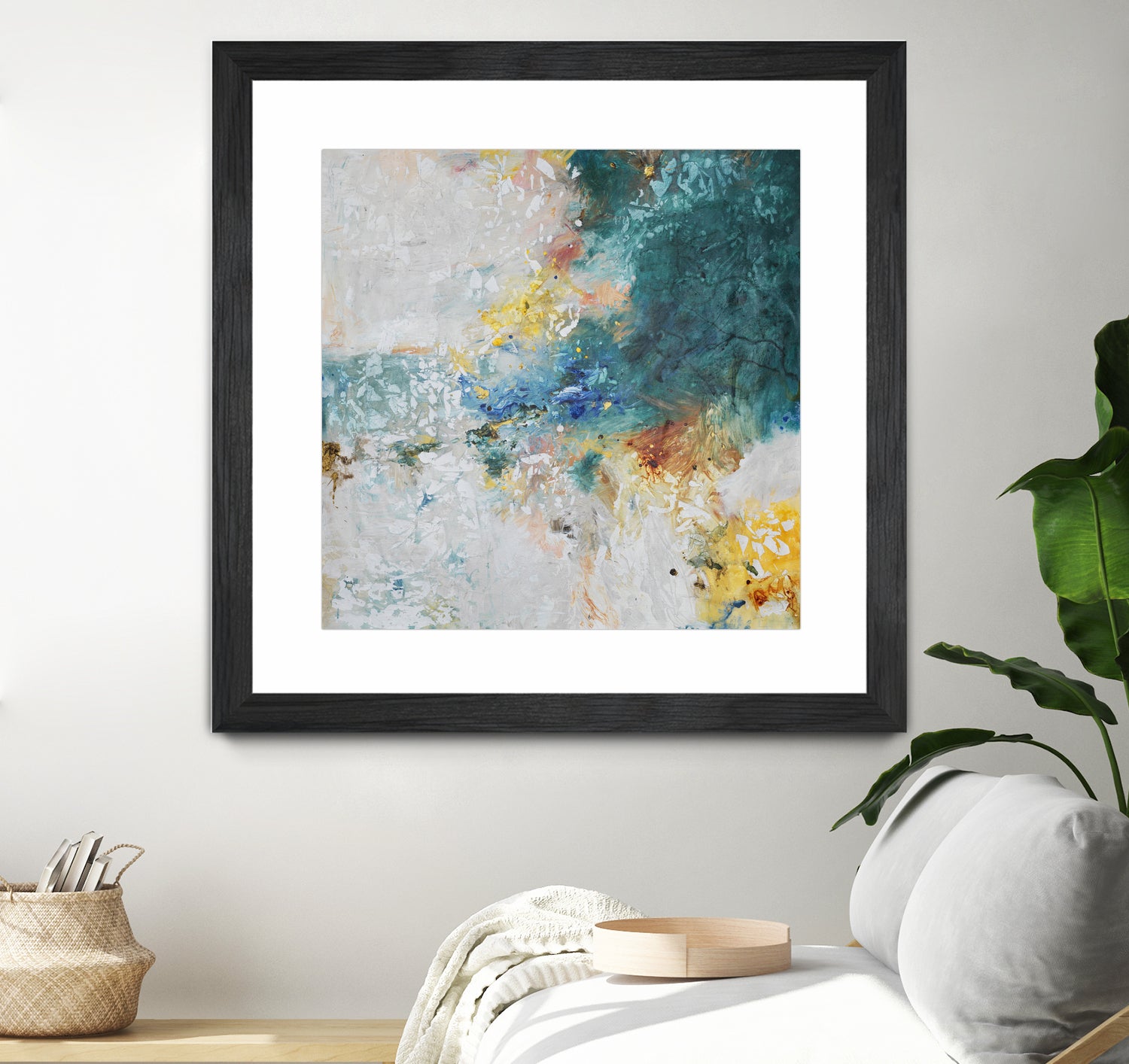 Basker by Daleno Art on GIANT ART - orange abstract