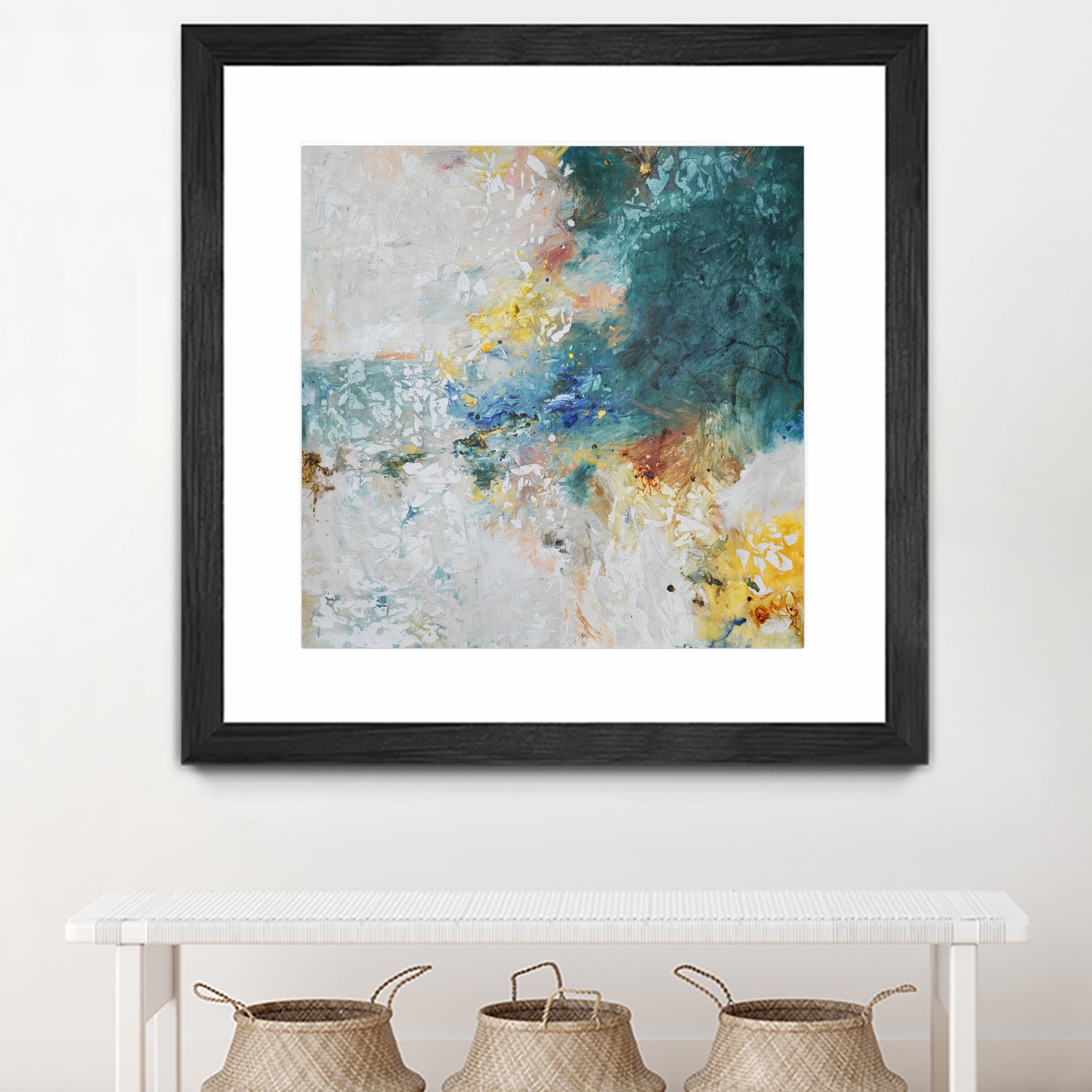 Basker by Daleno Art on GIANT ART - orange abstract