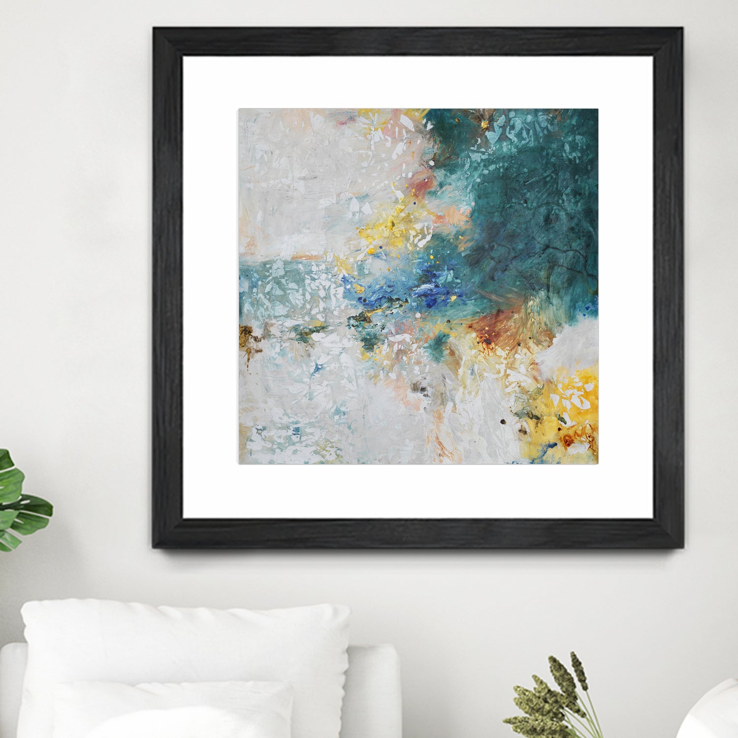 Basker by Daleno Art on GIANT ART - orange abstract