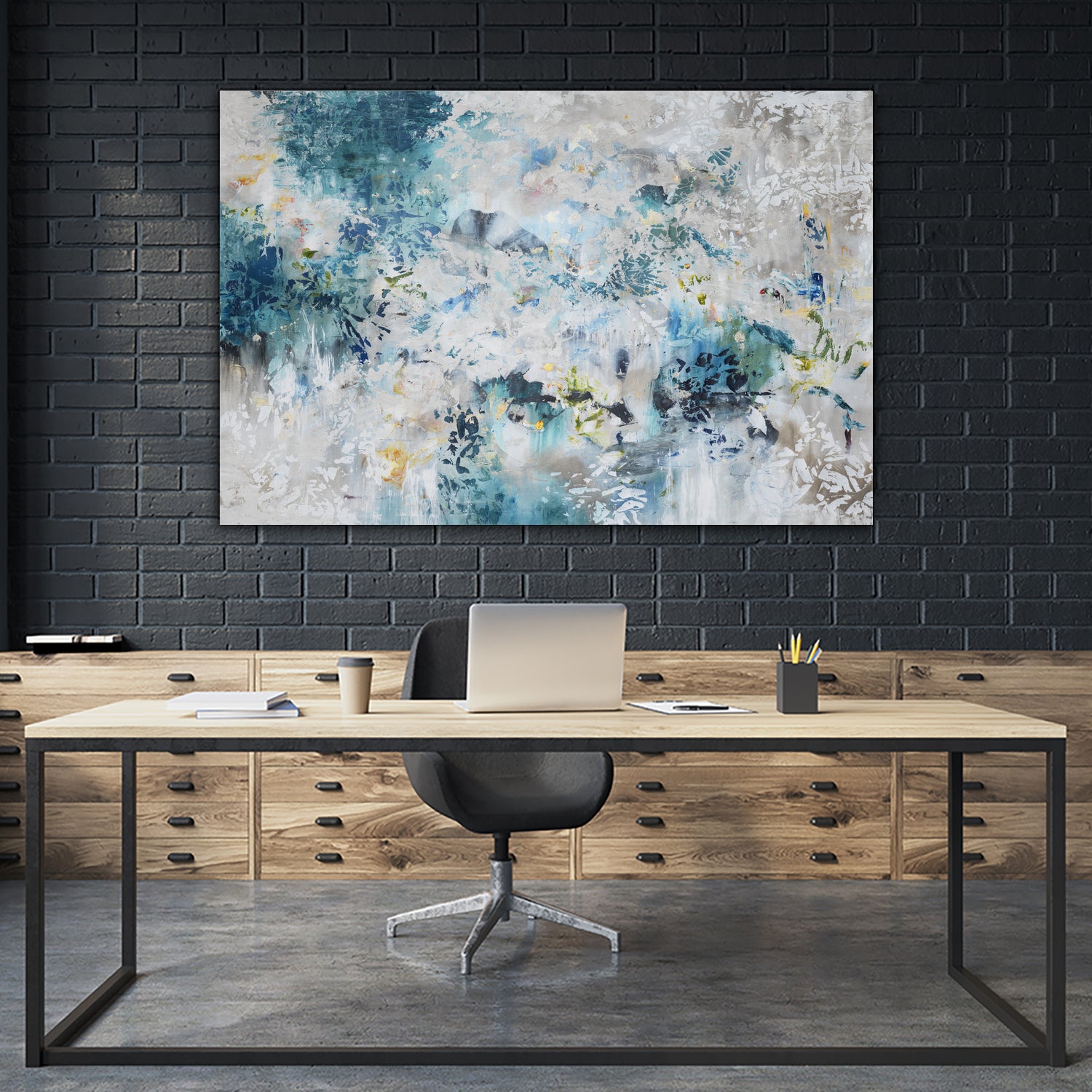 Extinguish by Daleno Art on GIANT ART - blue abstract