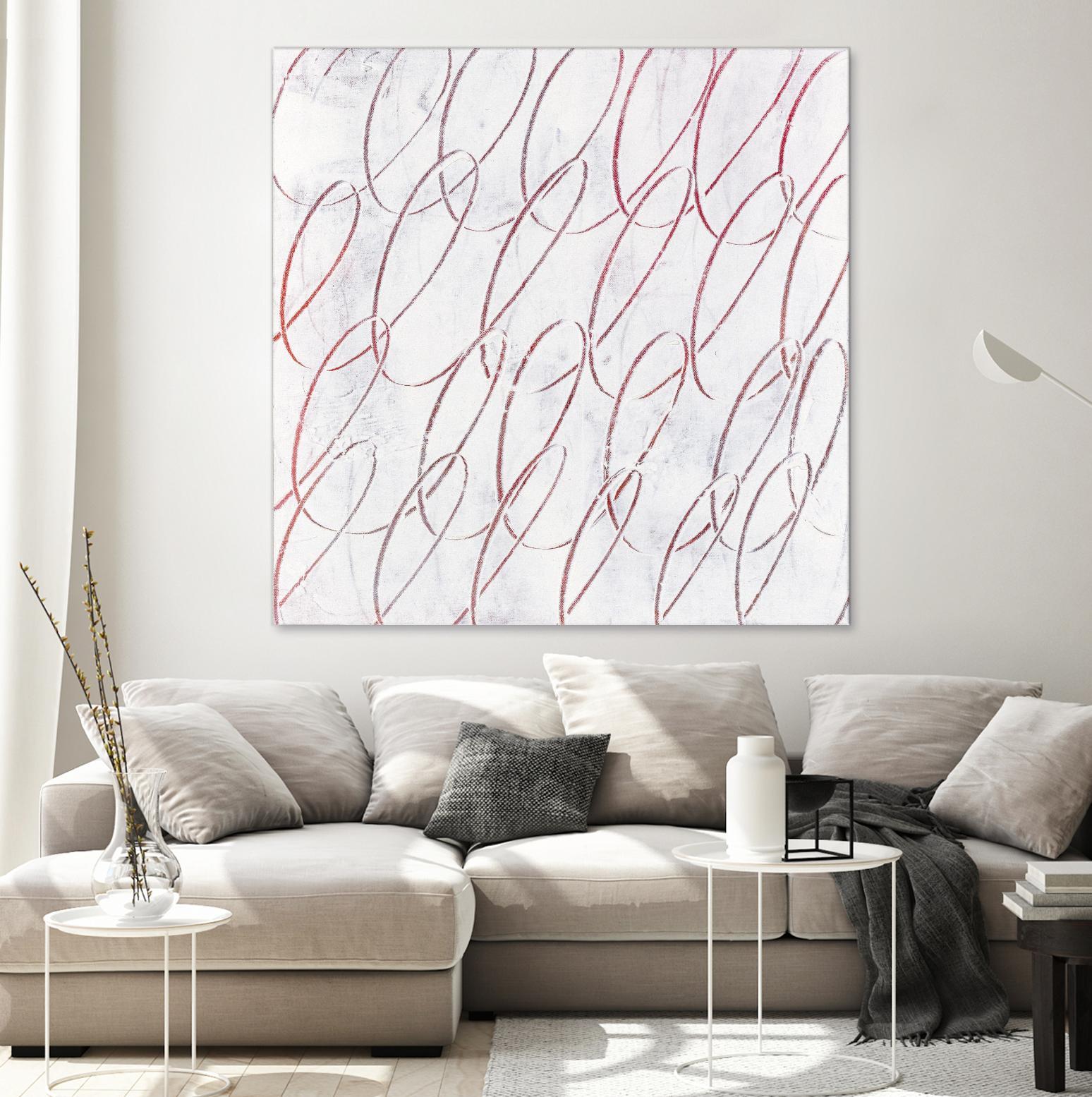 Hula I by Daleno Art on GIANT ART - red abstract abstrait