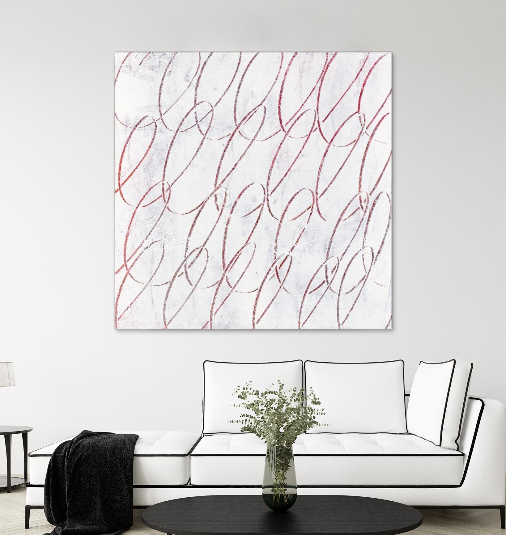 Hula I by Daleno Art on GIANT ART - red abstract abstrait