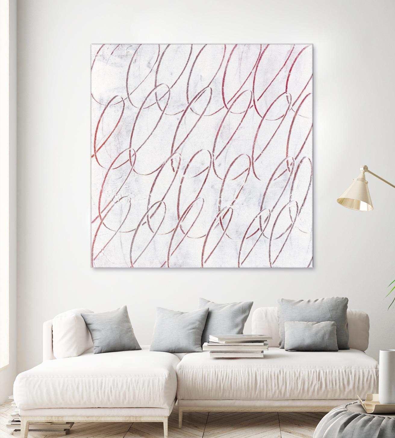 Hula I by Daleno Art on GIANT ART - red abstract abstrait