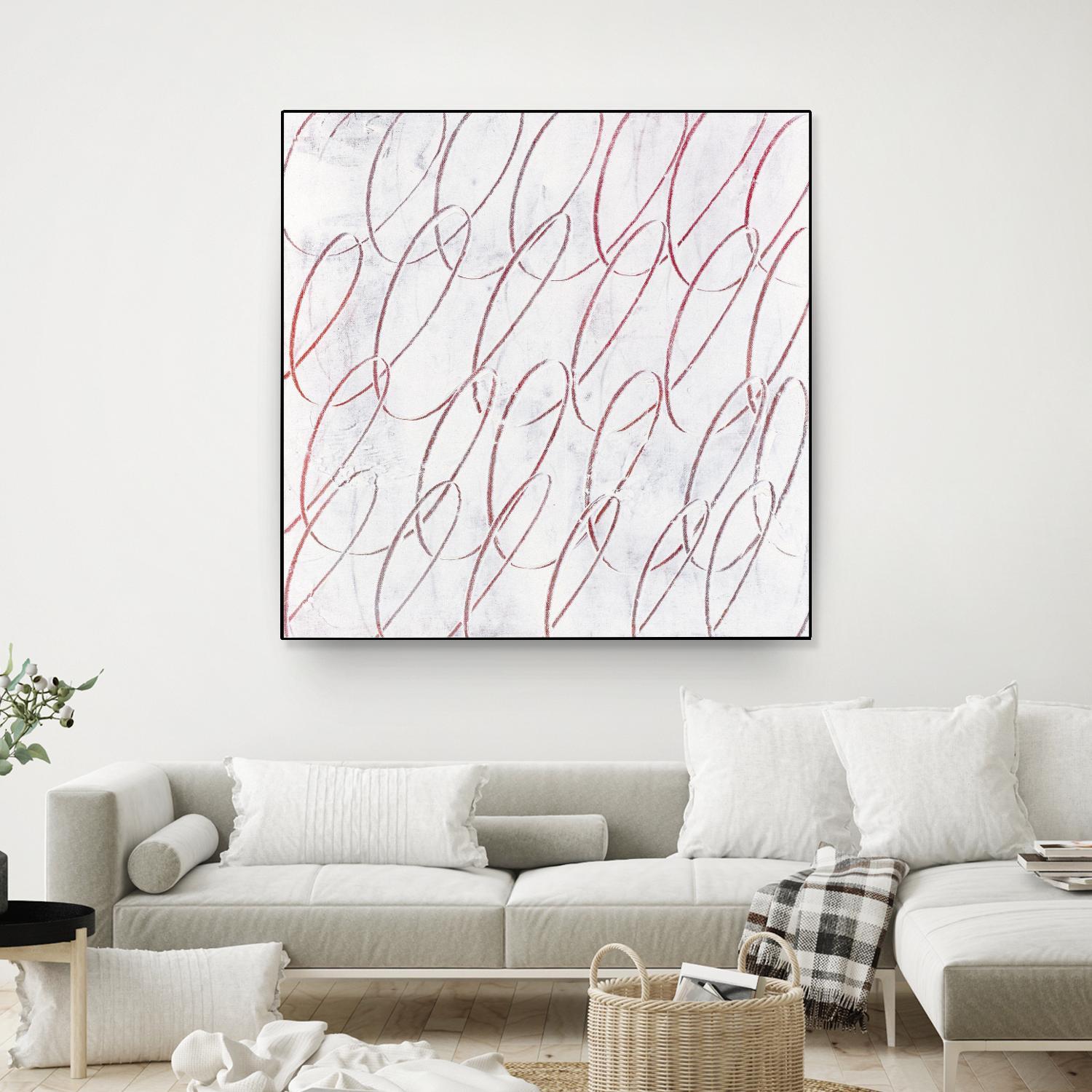 Hula I by Daleno Art on GIANT ART - red abstract abstrait