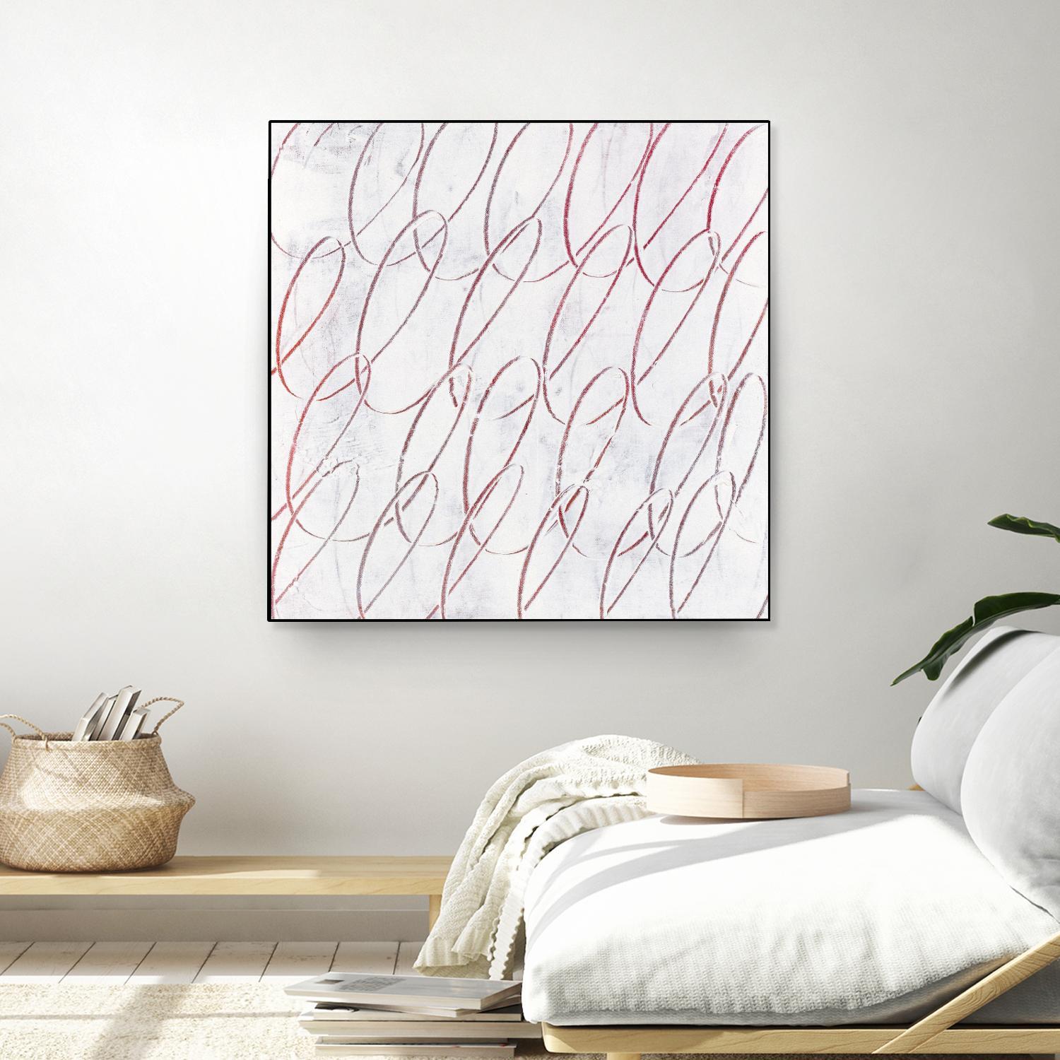 Hula I by Daleno Art on GIANT ART - red abstract abstrait