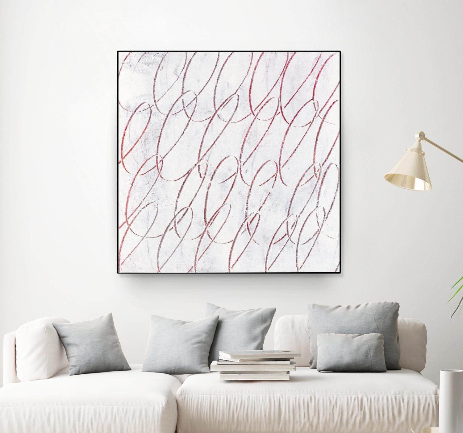 Hula I by Daleno Art on GIANT ART - red abstract abstrait