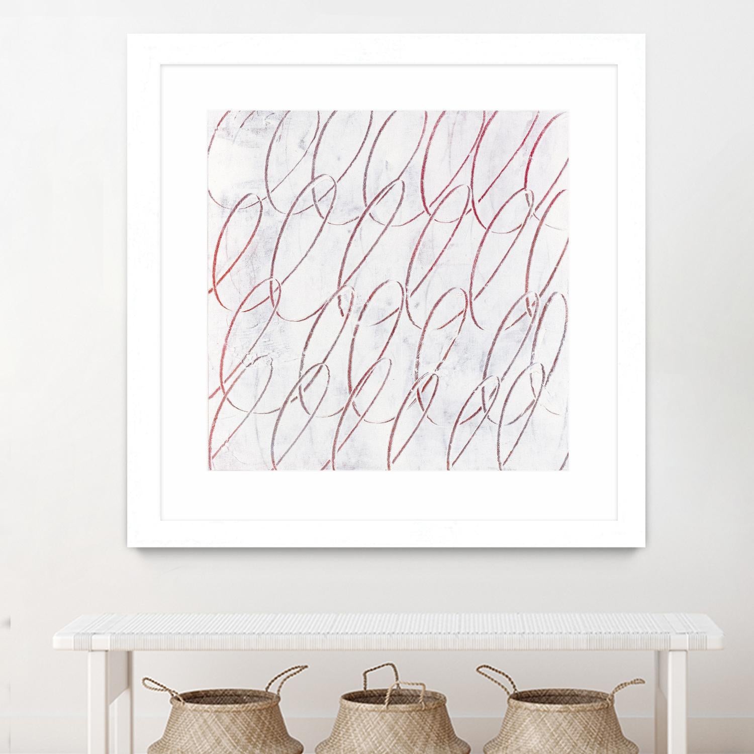 Hula I by Daleno Art on GIANT ART - red abstract abstrait