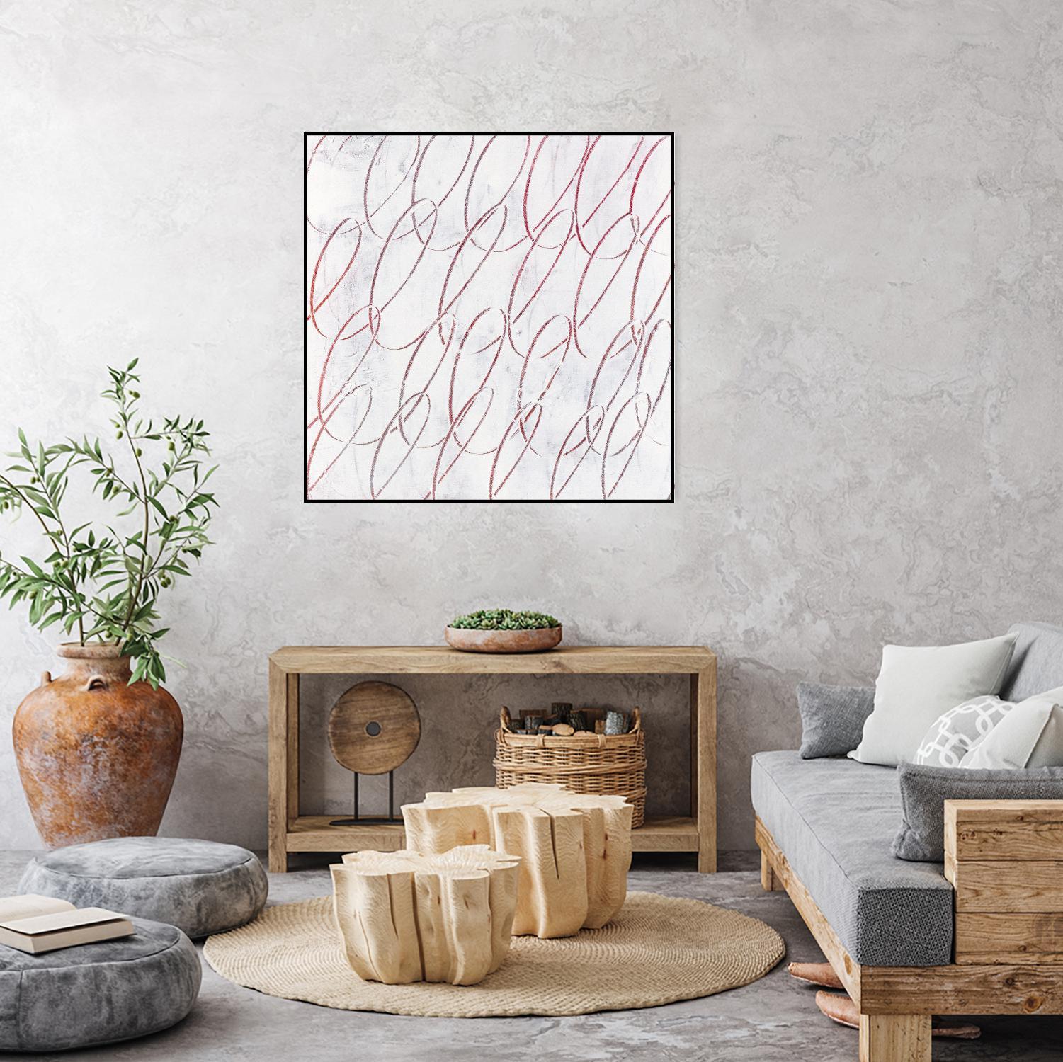 Hula I by Daleno Art on GIANT ART - red abstract abstrait