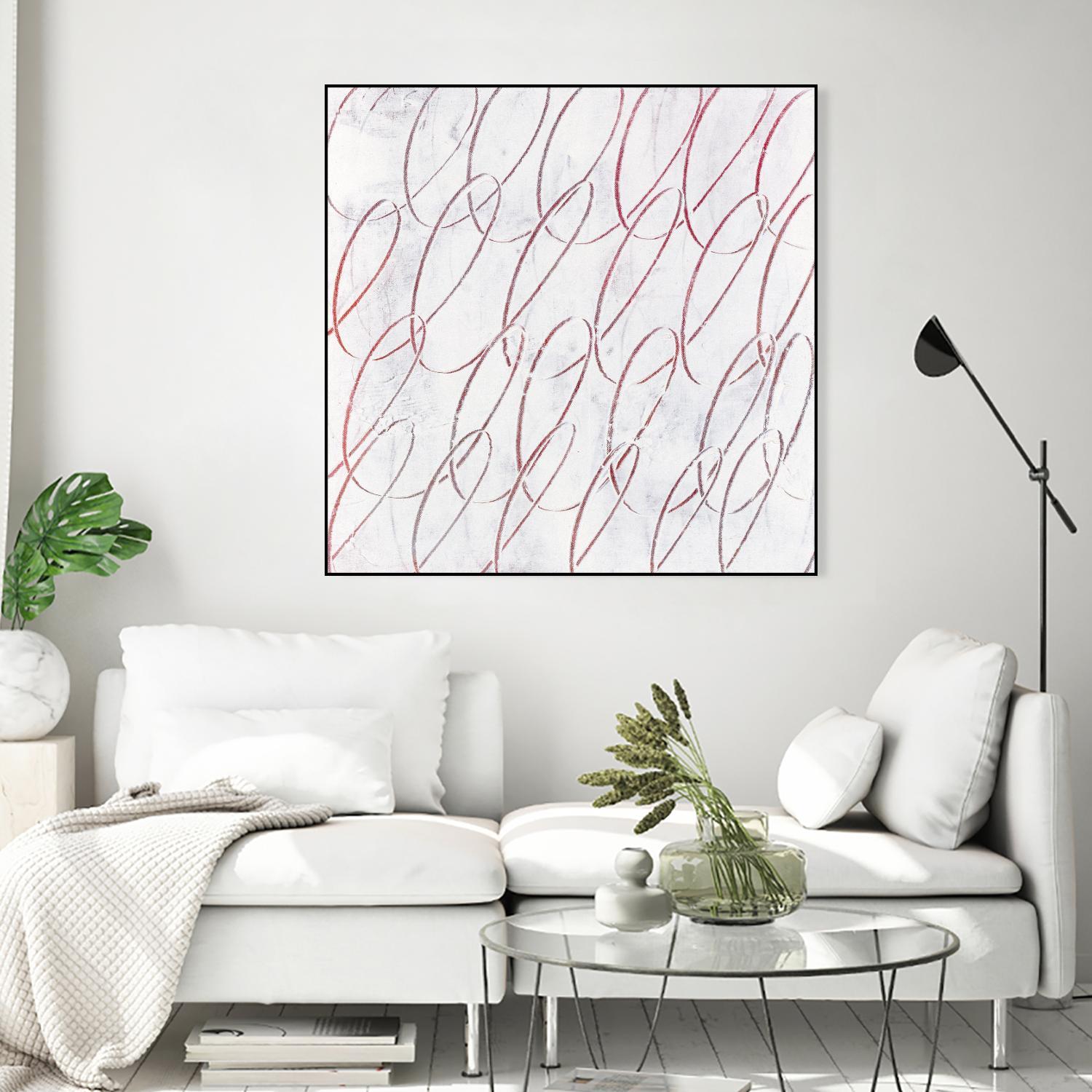 Hula I by Daleno Art on GIANT ART - red abstract abstrait