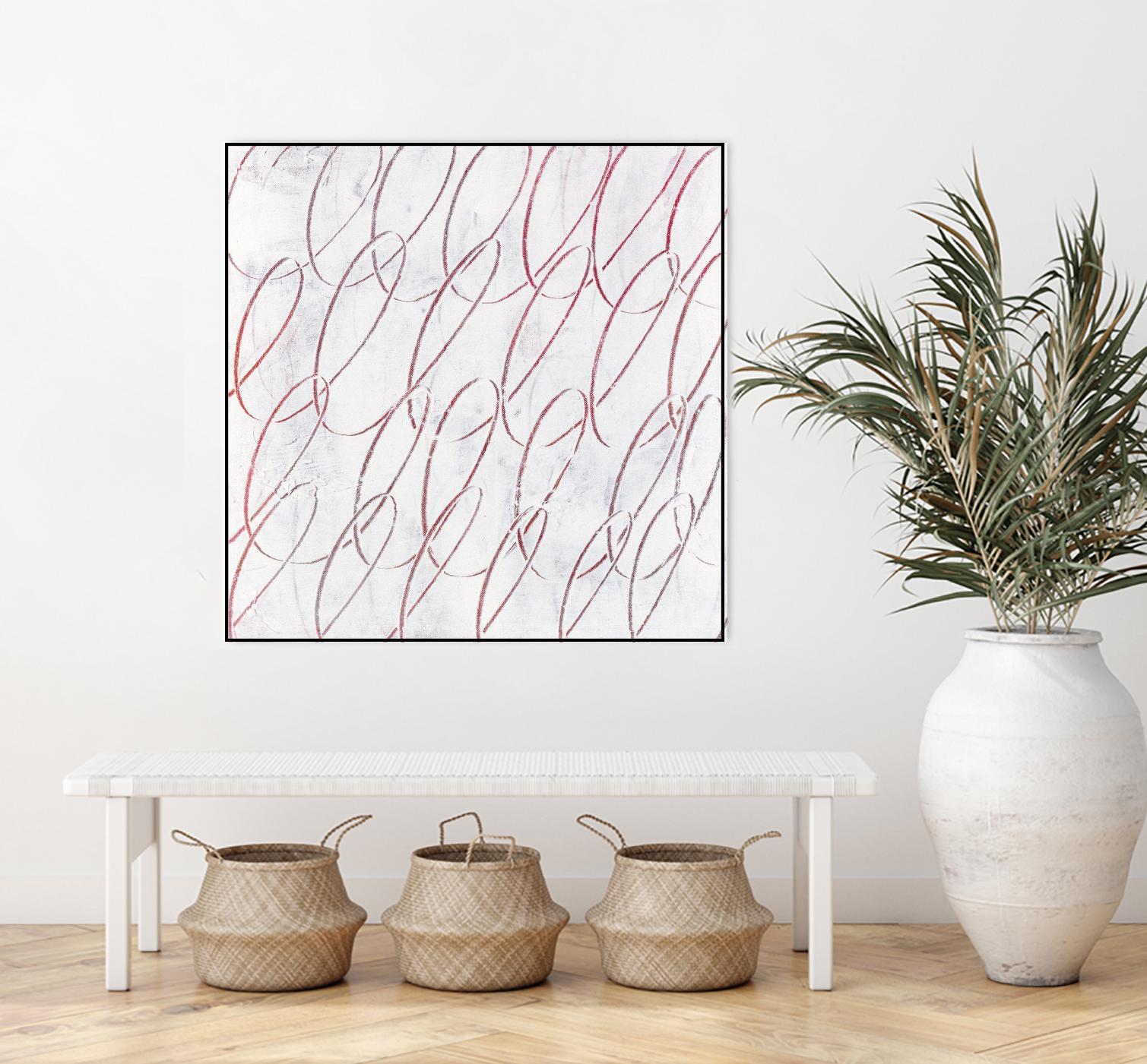 Hula I by Daleno Art on GIANT ART - red abstract abstrait