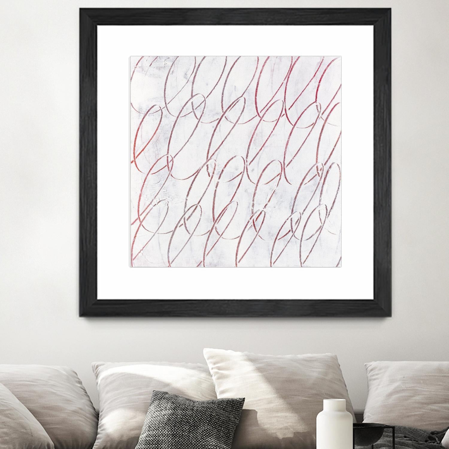 Hula I by Daleno Art on GIANT ART - red abstract abstrait