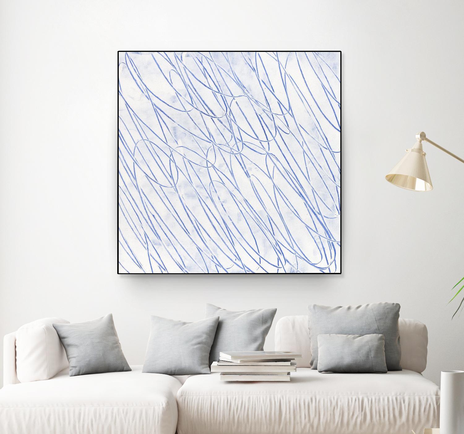 Hula II by Daleno Art on GIANT ART - blue abstract abstrait