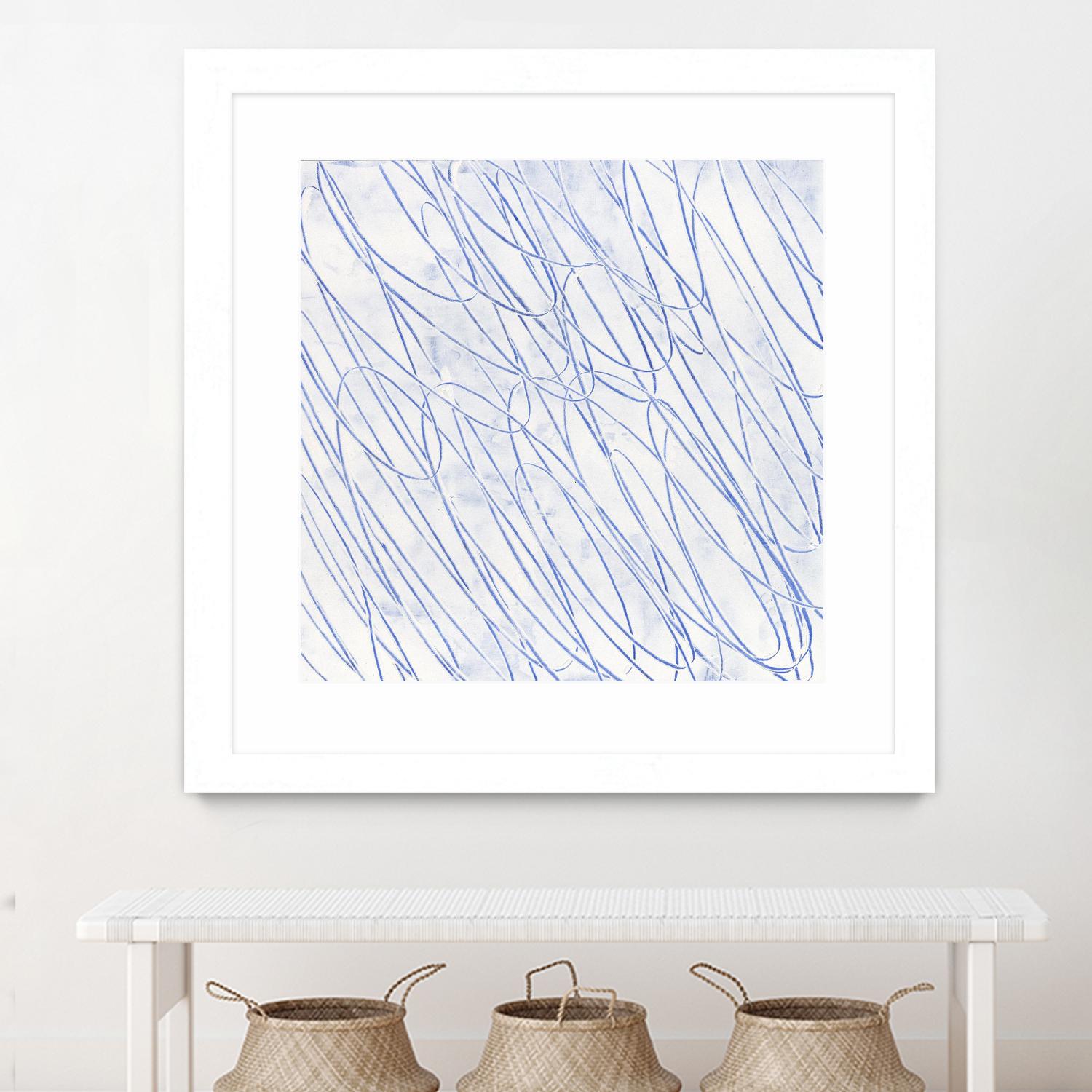 Hula II by Daleno Art on GIANT ART - blue abstract abstrait