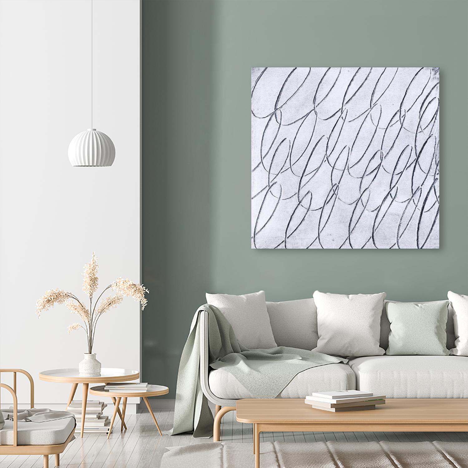 Contemplating Style by Daleno Art on GIANT ART - white abstract scrible wibble