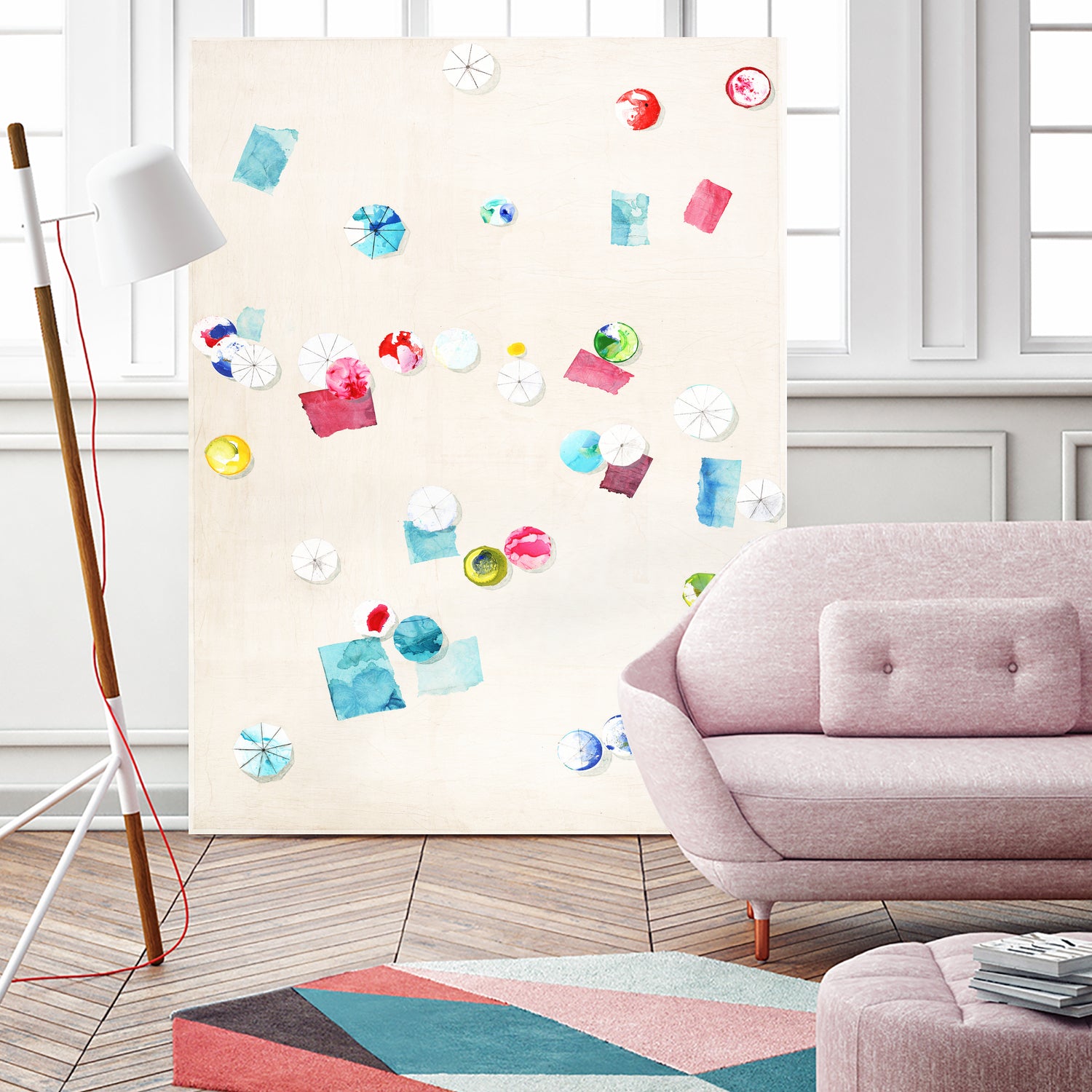 Fun Day Sunday by Daleno Art on GIANT ART - pink abstract