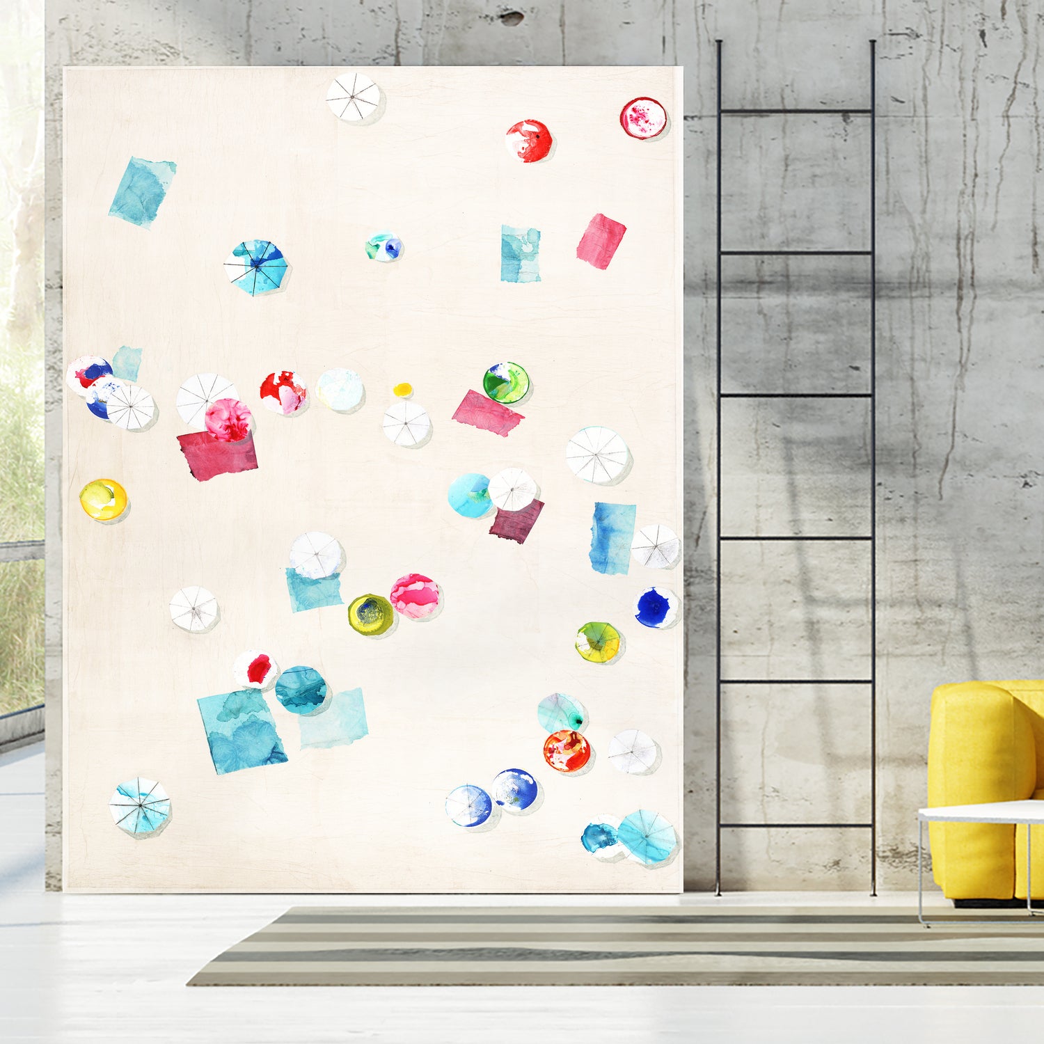 Fun Day Sunday by Daleno Art on GIANT ART - pink abstract