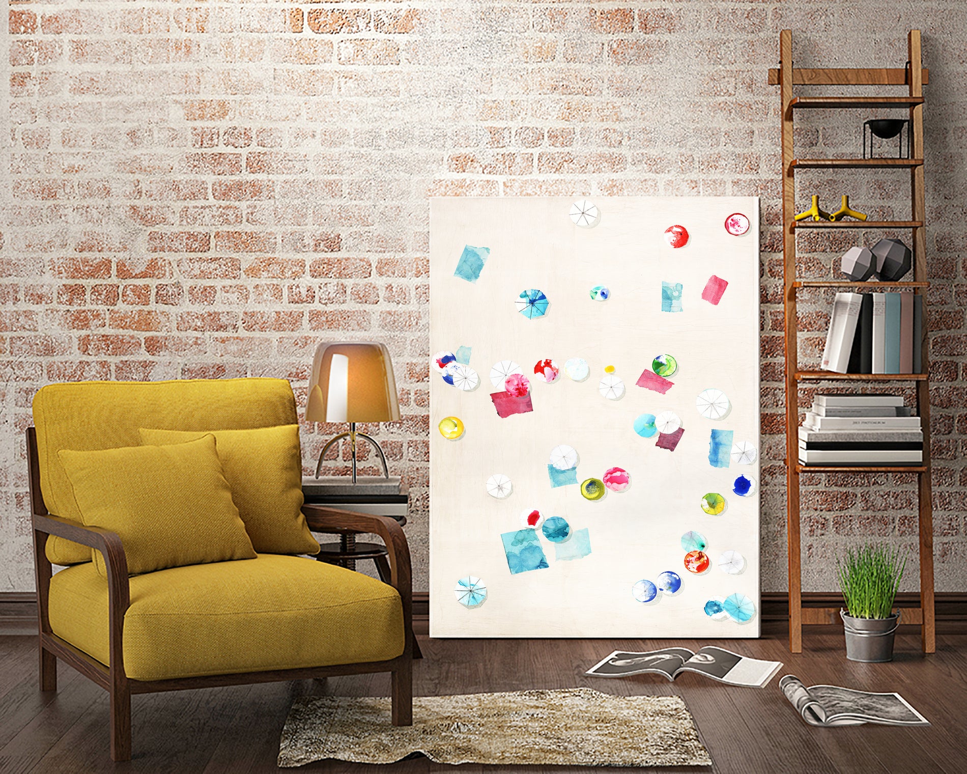 Fun Day Sunday by Daleno Art on GIANT ART - pink abstract