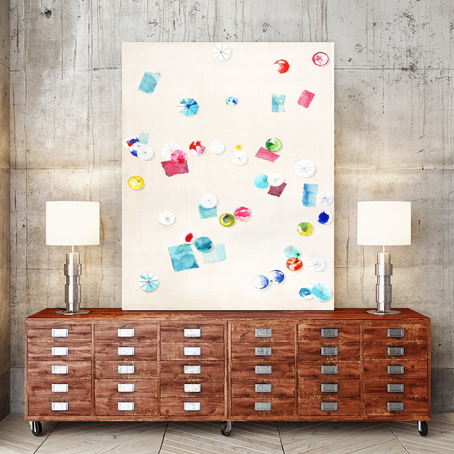Fun Day Sunday by Daleno Art on GIANT ART - pink abstract