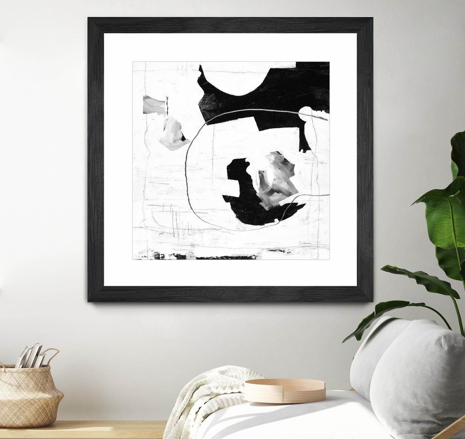 Traces of Silver III by Daleno Art on GIANT ART - black black&white abstrait