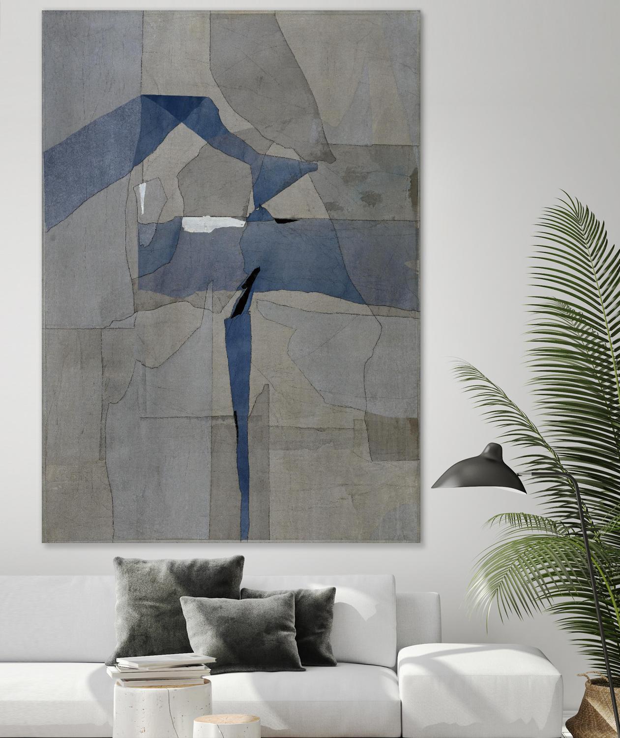 Survivor Puzzle by Daleno Art on GIANT ART - blue abstract abstrait