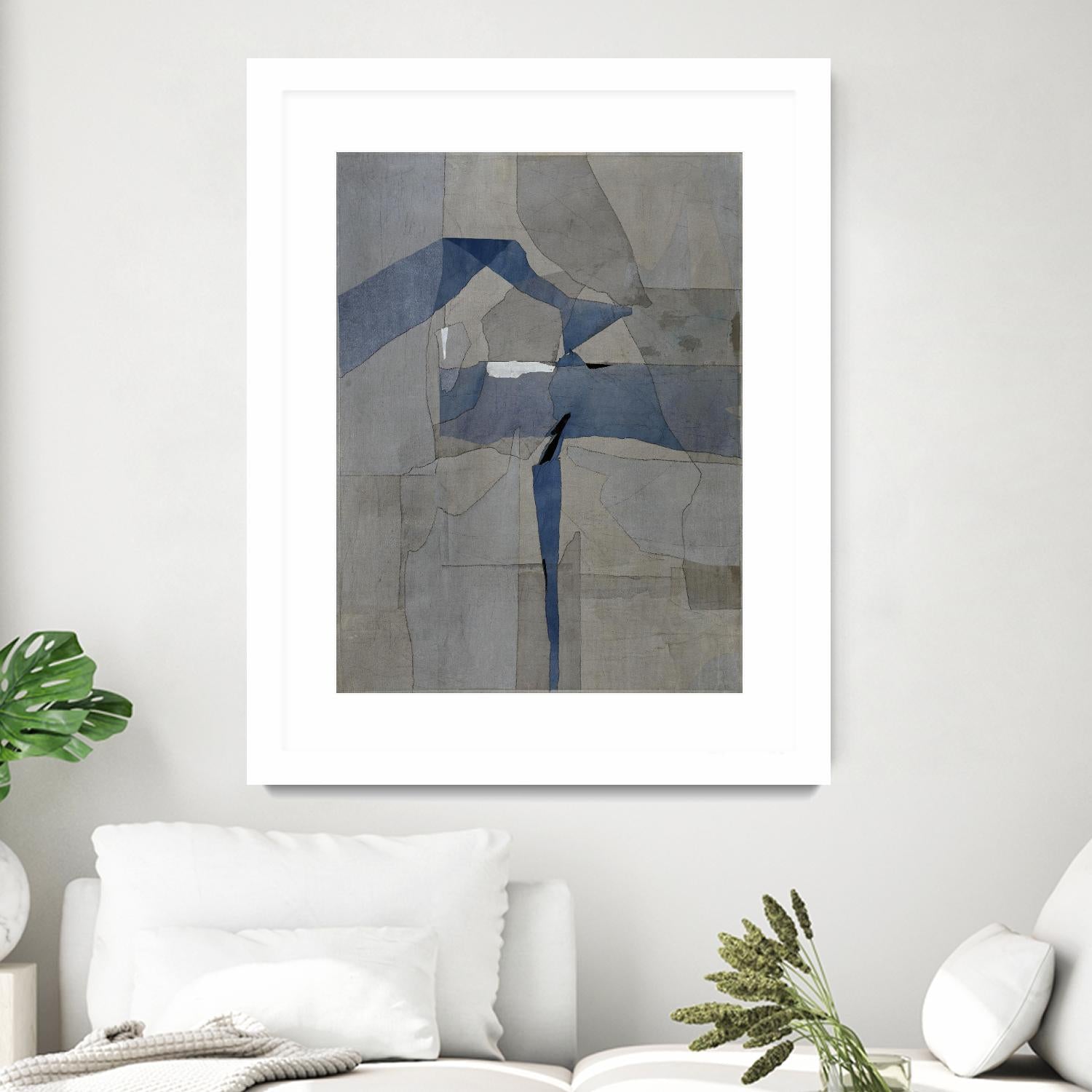Survivor Puzzle by Daleno Art on GIANT ART - blue abstract abstrait