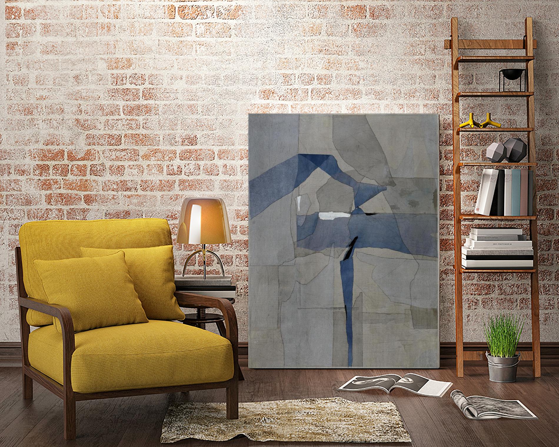 Survivor Puzzle by Daleno Art on GIANT ART - blue abstract abstrait