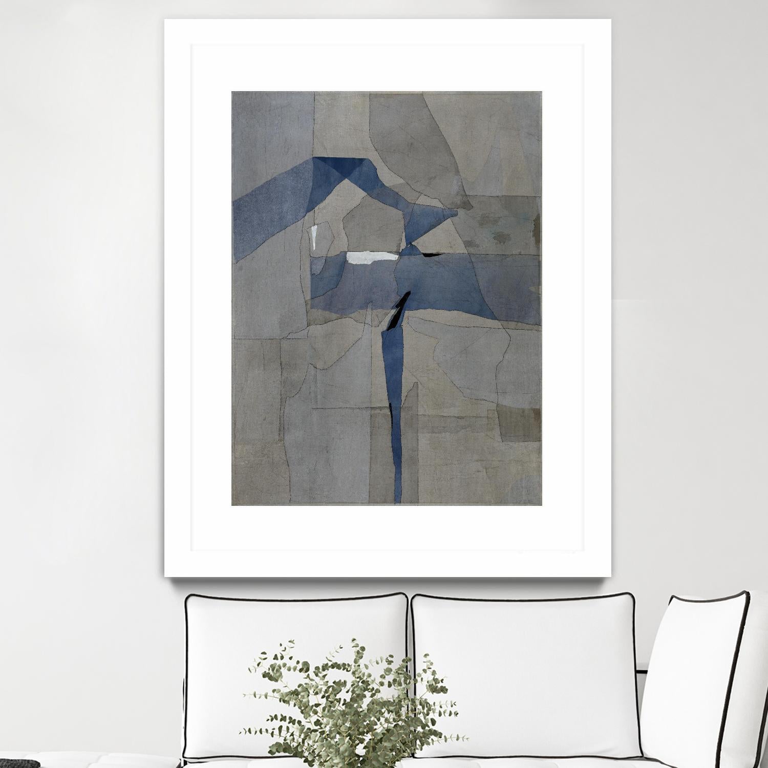 Survivor Puzzle by Daleno Art on GIANT ART - blue abstract abstrait