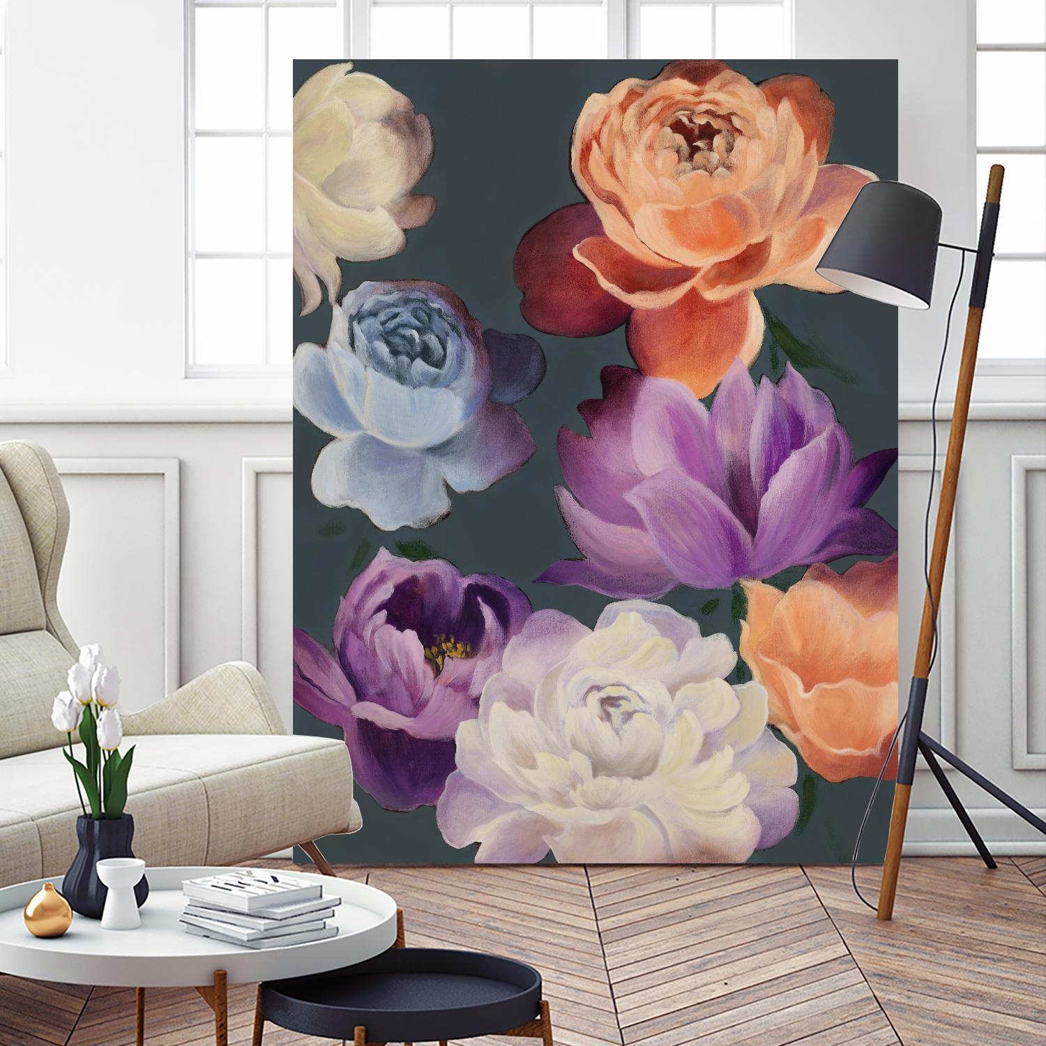 November Blooms by Daleno Art on GIANT ART - orange flowers