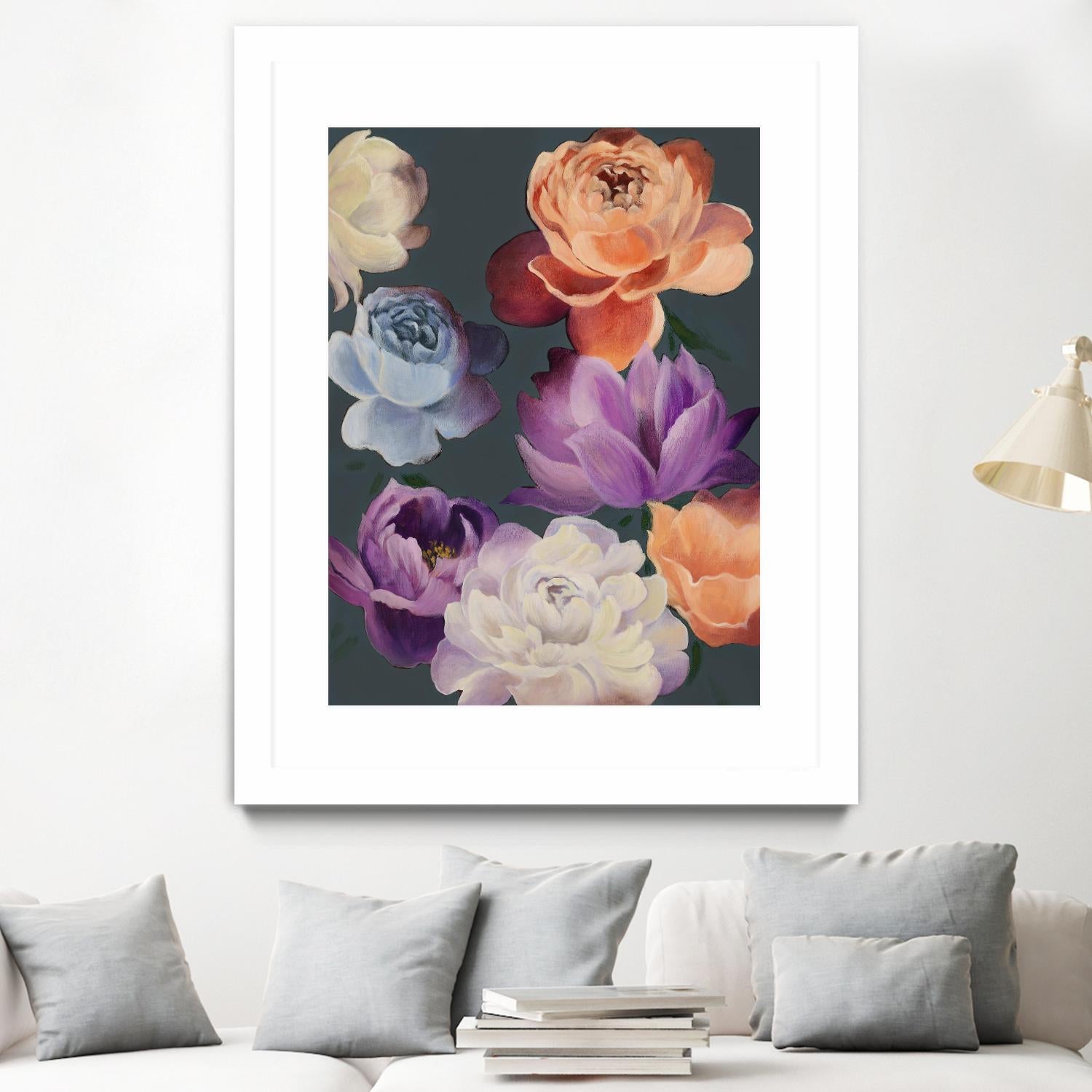 November Blooms by Daleno Art on GIANT ART - orange flowers