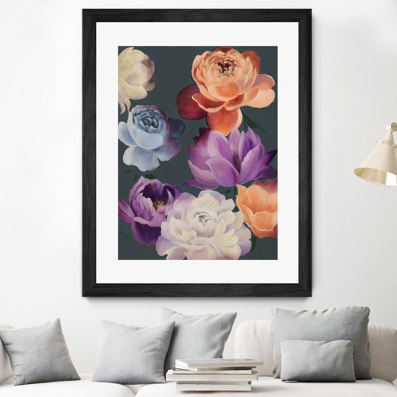 November Blooms by Daleno Art on GIANT ART - orange flowers