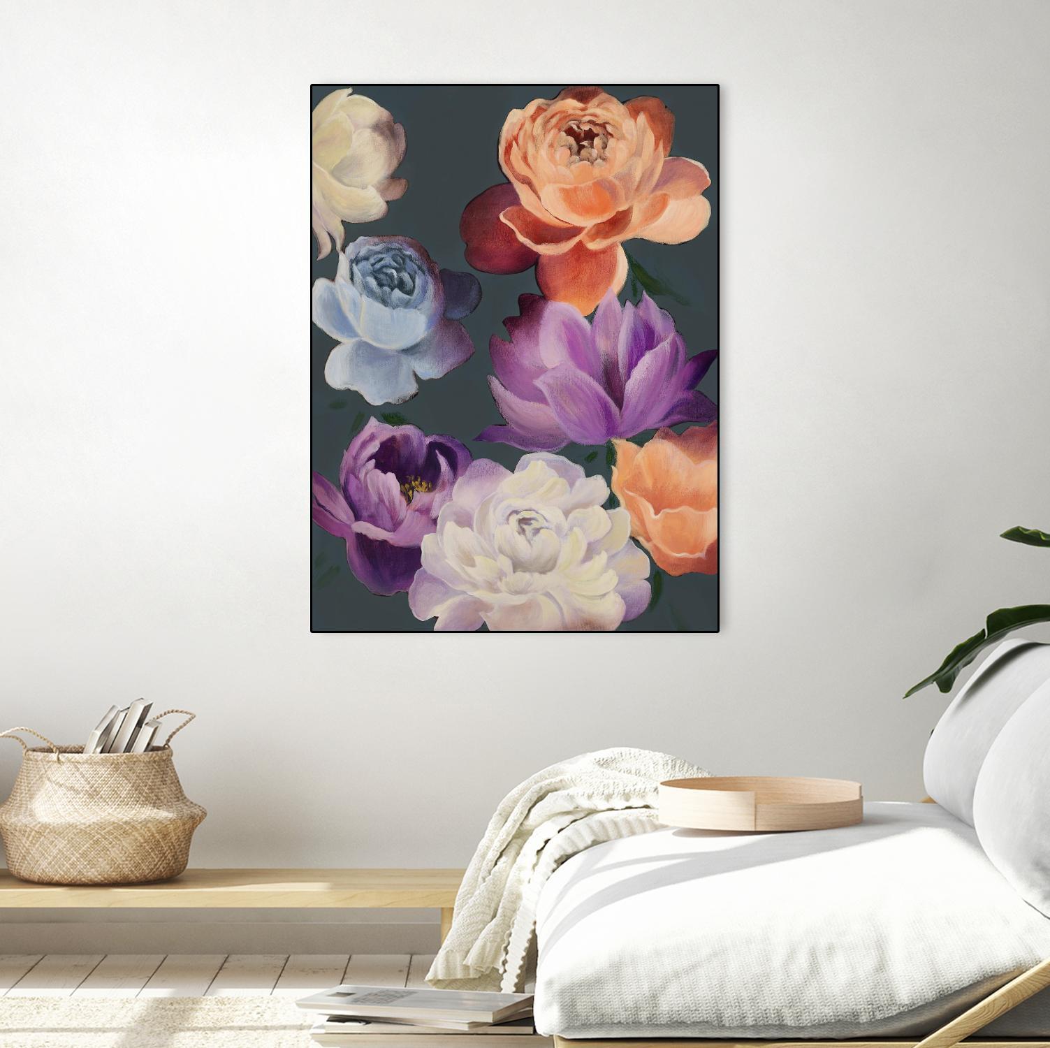 November Blooms by Daleno Art on GIANT ART - orange flowers