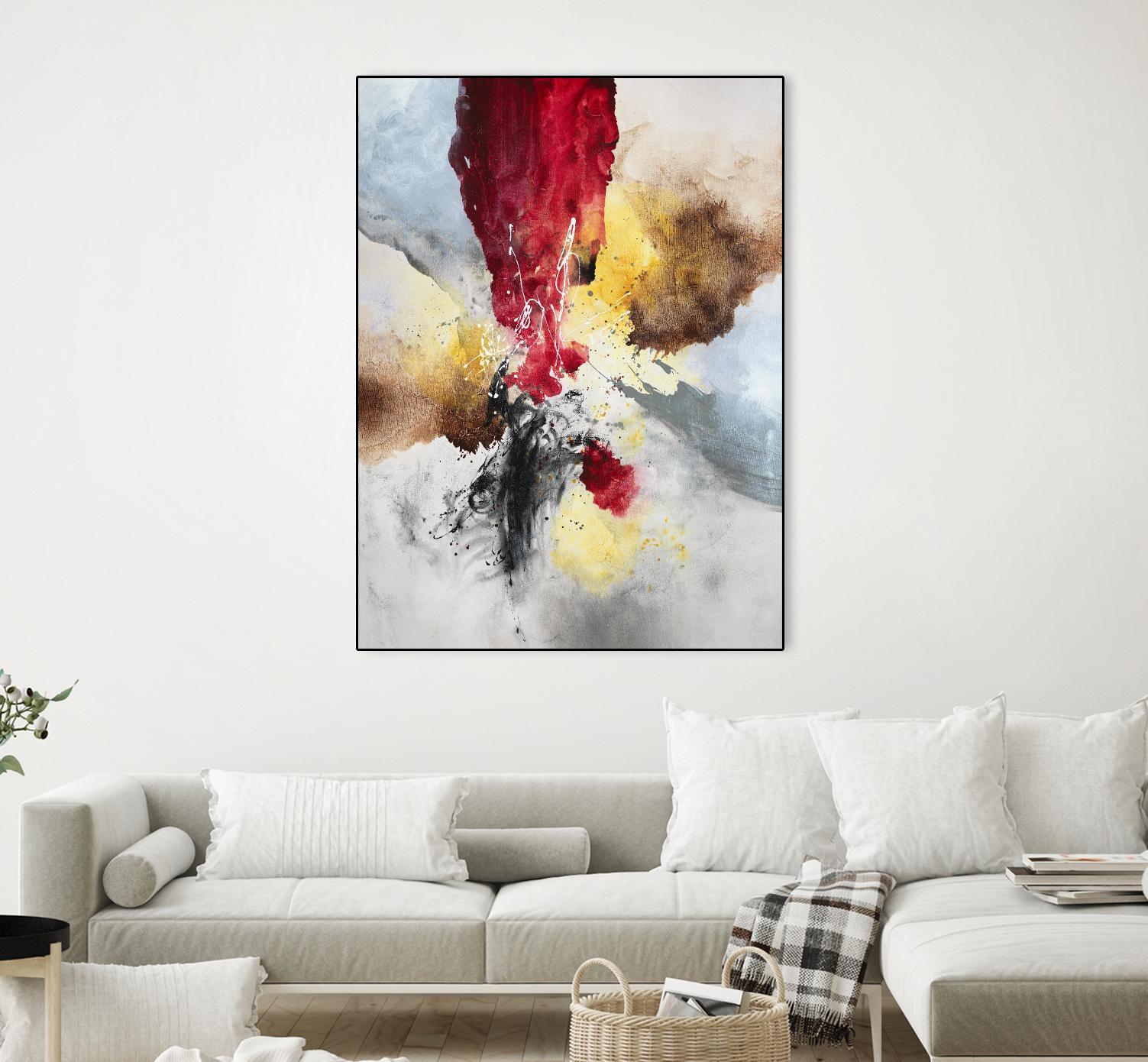 Subversion by Daleno Art on GIANT ART - red abstract abstrait