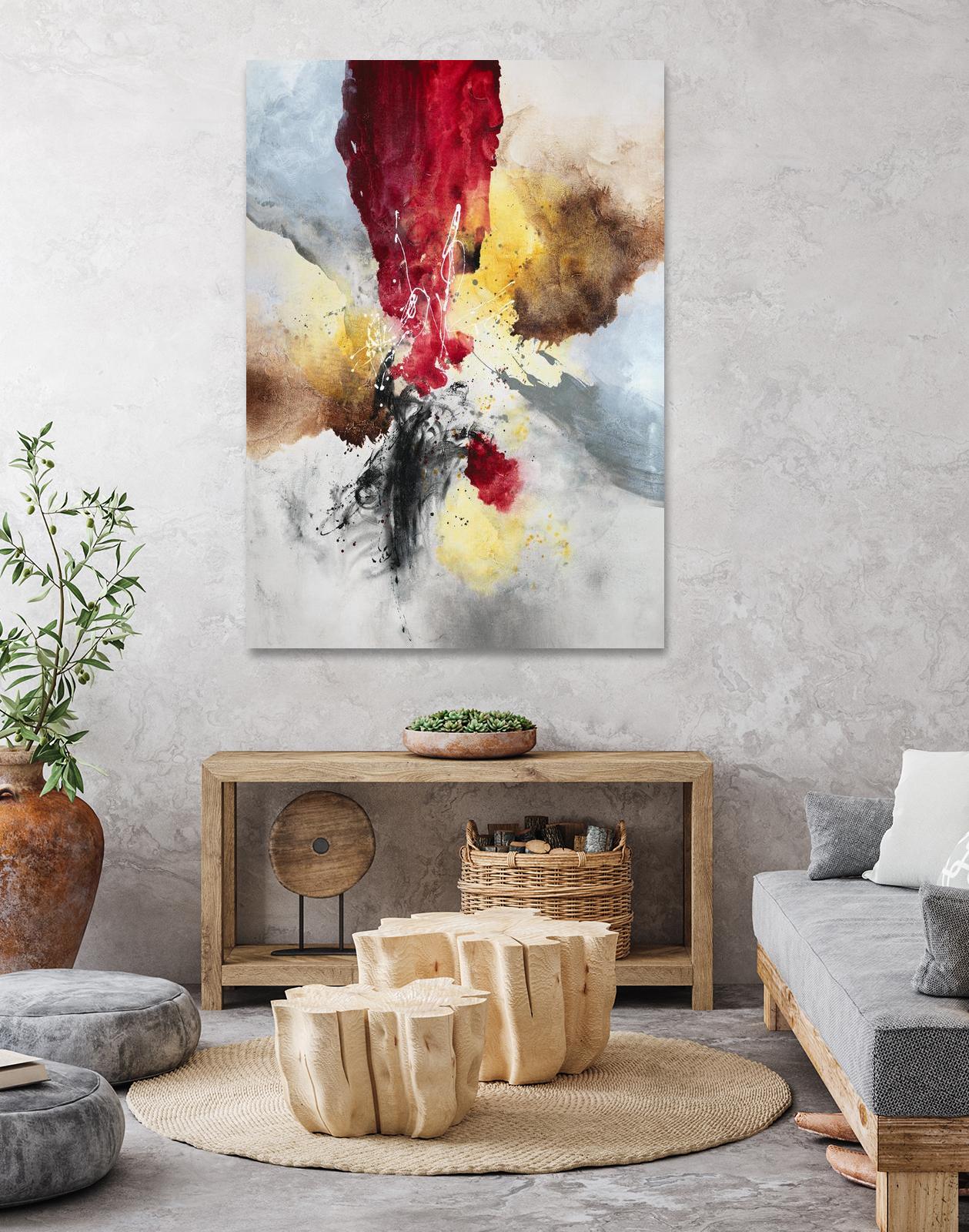 Subversion by Daleno Art on GIANT ART - red abstract abstrait