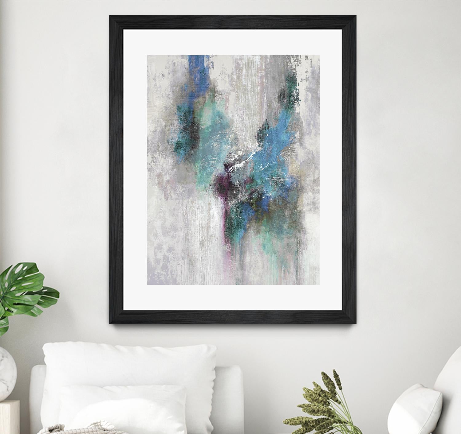 Comfy Nest II by Daleno Art on GIANT ART - blue abstract abstrait