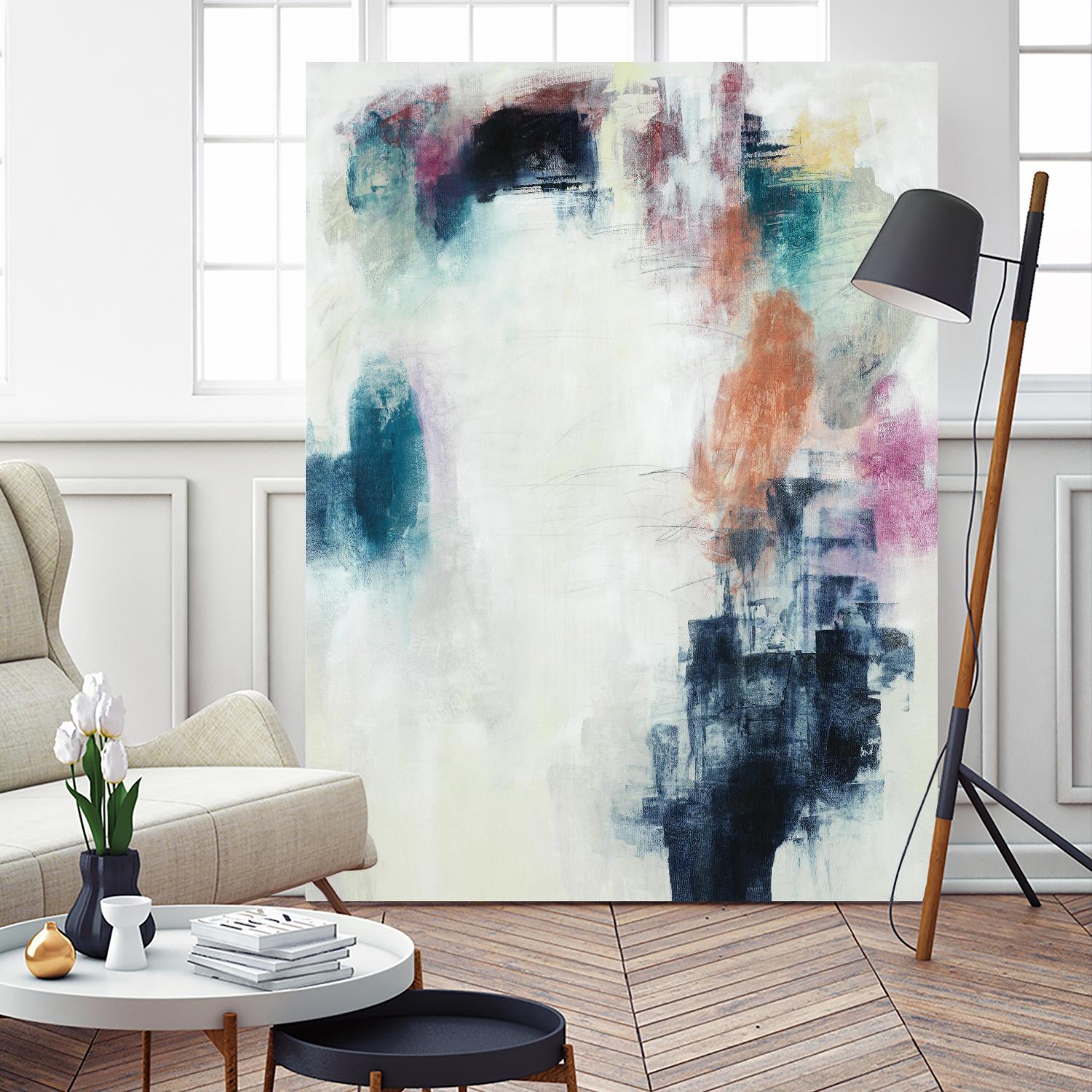 Sensitive Strum by Daleno Art on GIANT ART - orange abstract abstrait