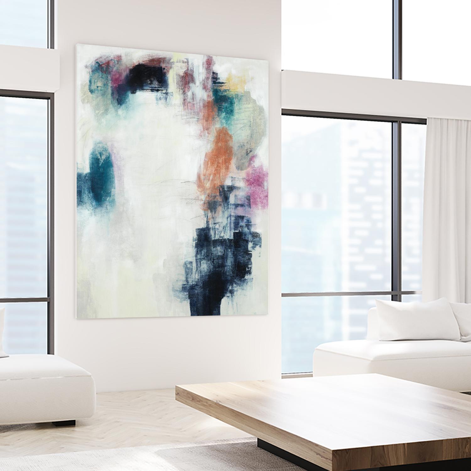 Sensitive Strum by Daleno Art on GIANT ART - orange abstract abstrait