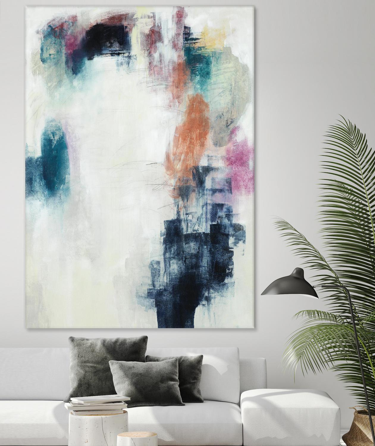 Sensitive Strum by Daleno Art on GIANT ART - orange abstract abstrait