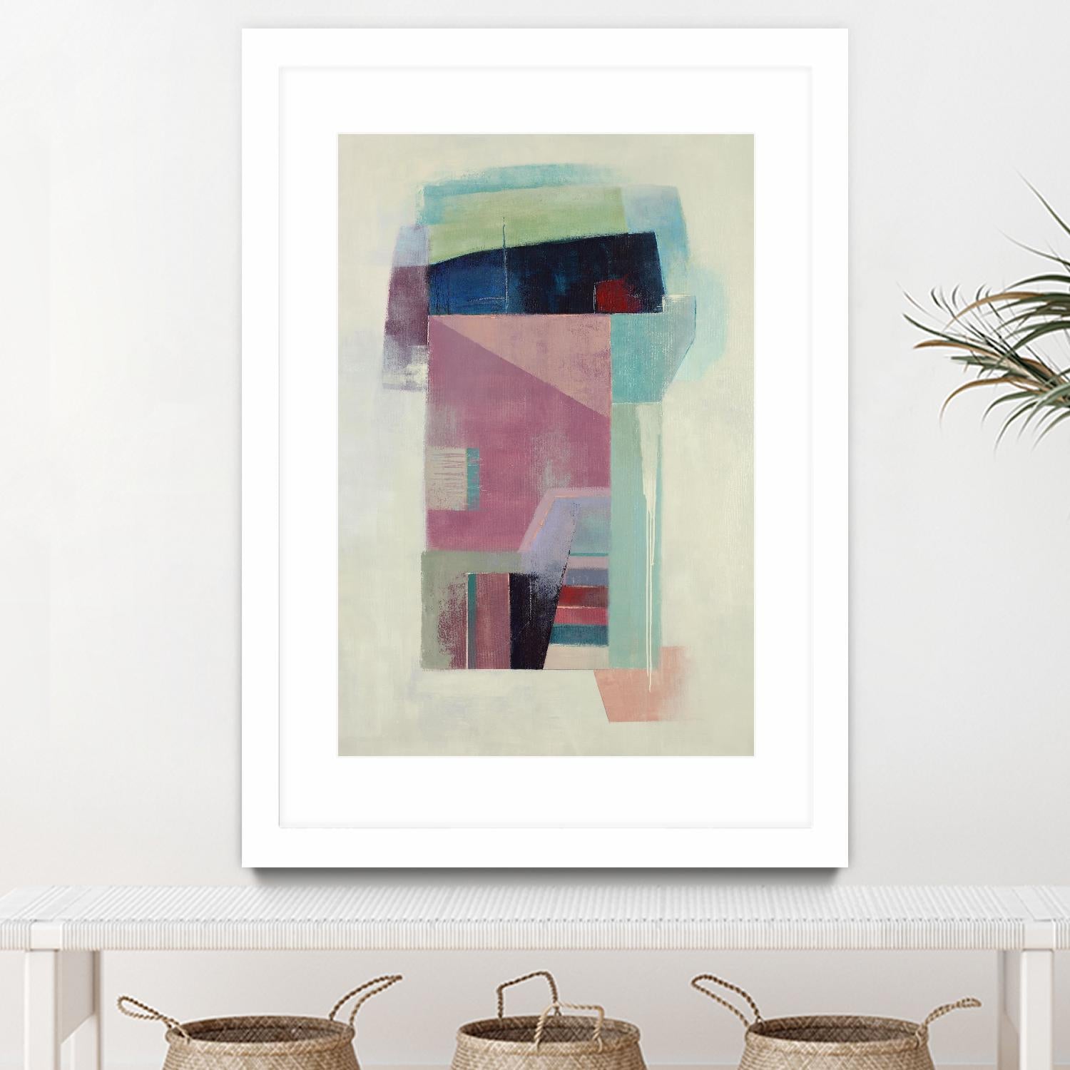 Specific Structures by Daleno Art on GIANT ART - pink abstract abstrait