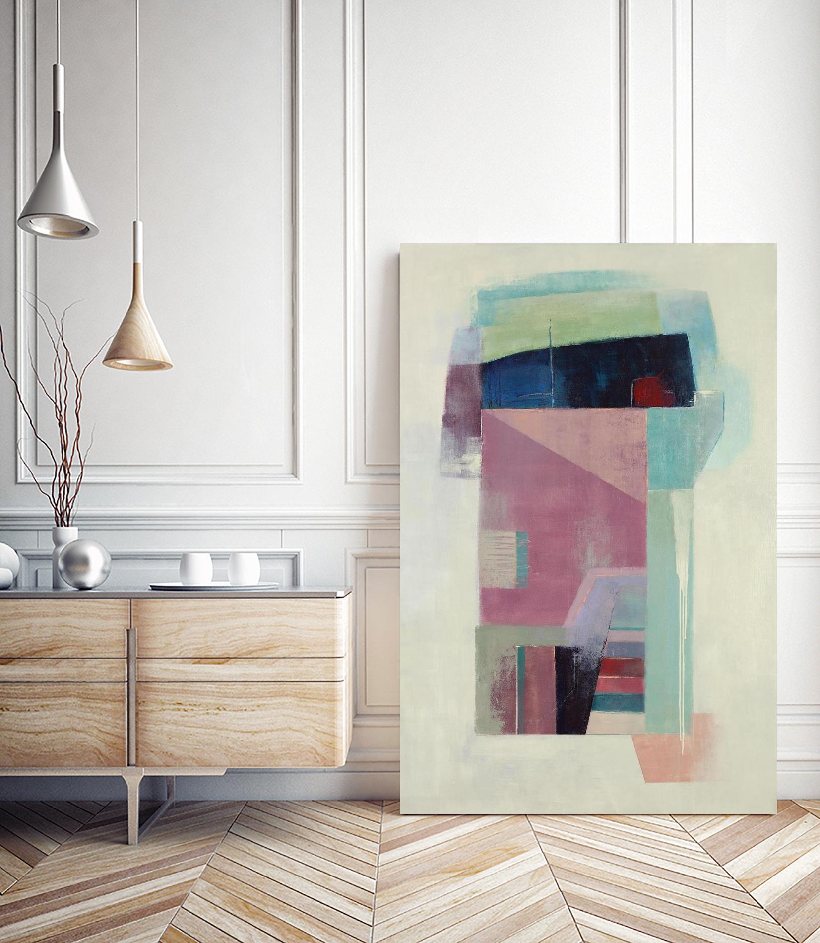 Specific Structures by Daleno Art on GIANT ART - pink abstract abstrait