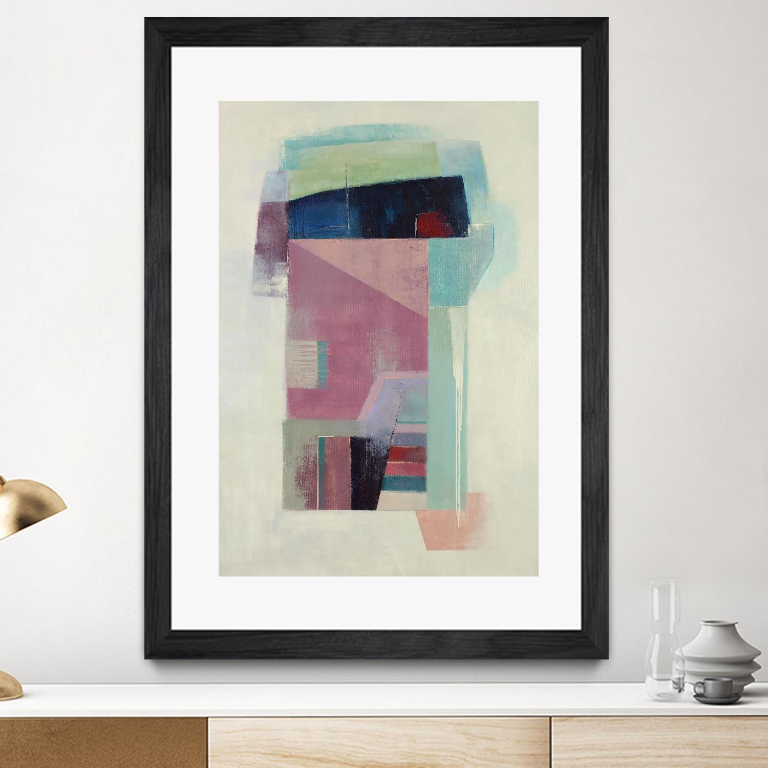 Specific Structures by Daleno Art on GIANT ART - pink abstract abstrait